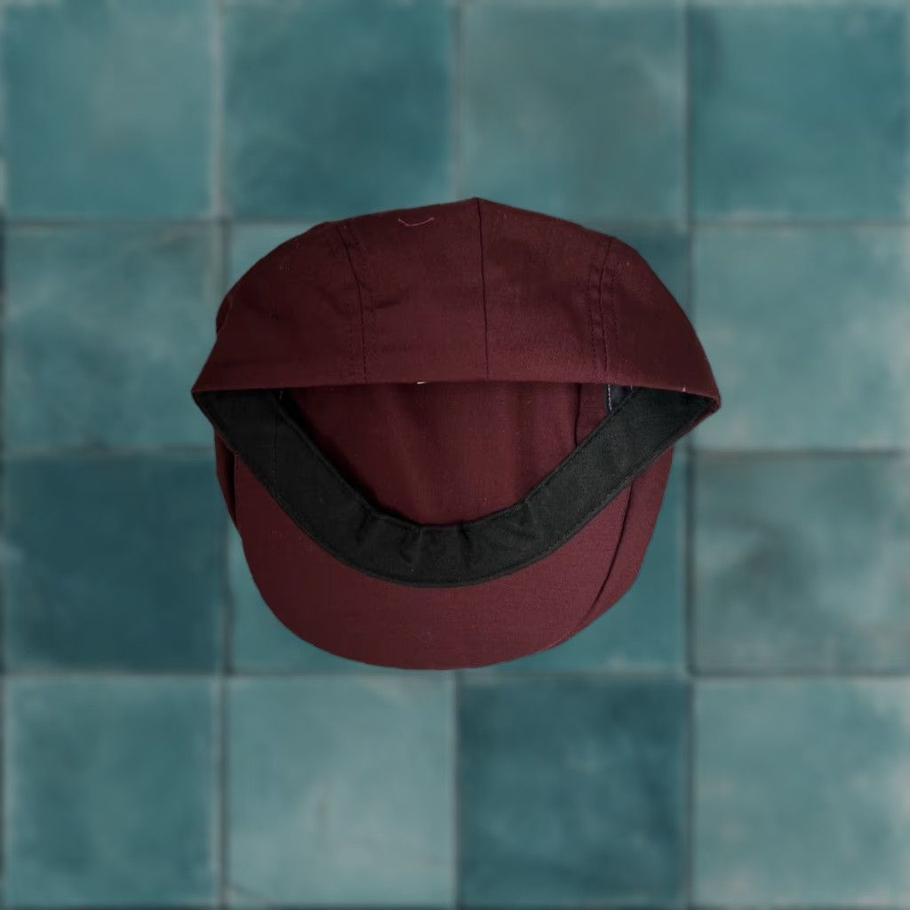 Vintage VINTAGE Unbranded Flat Cap Hat Men L Red 90s Deadstock NWOT Made in USA Cabbie Drivers Cap Mens Size ONE SIZE - 1 Thumbnail