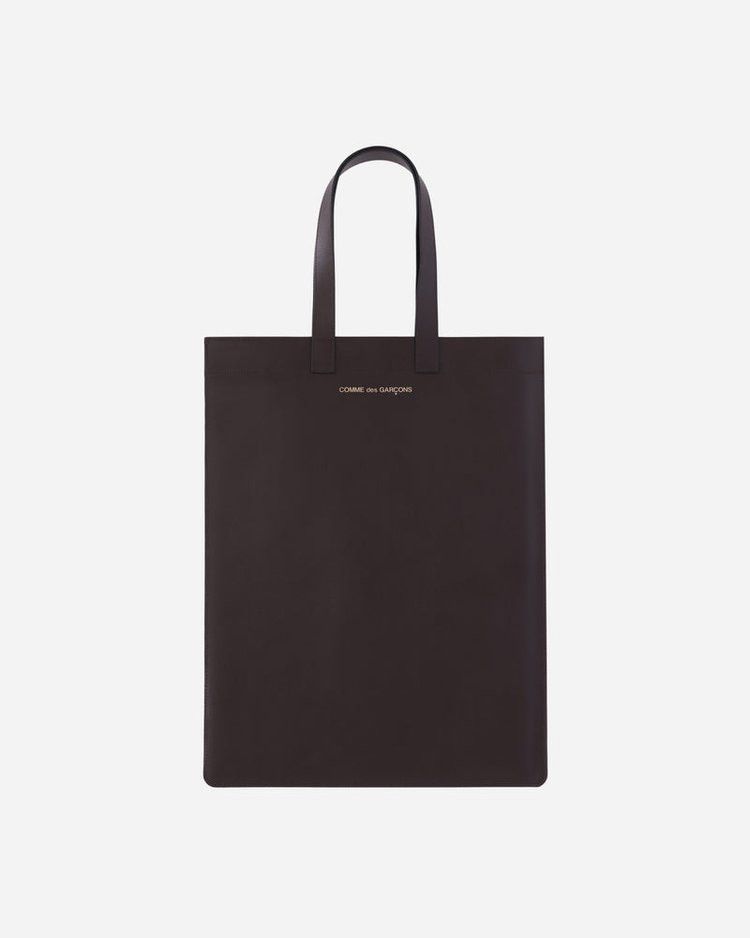 Comme des Garcons × Comme des Garcons PLAY Comme Des Garçons Leather Tote Bag Size ONE SIZE - 1 Thumbnail