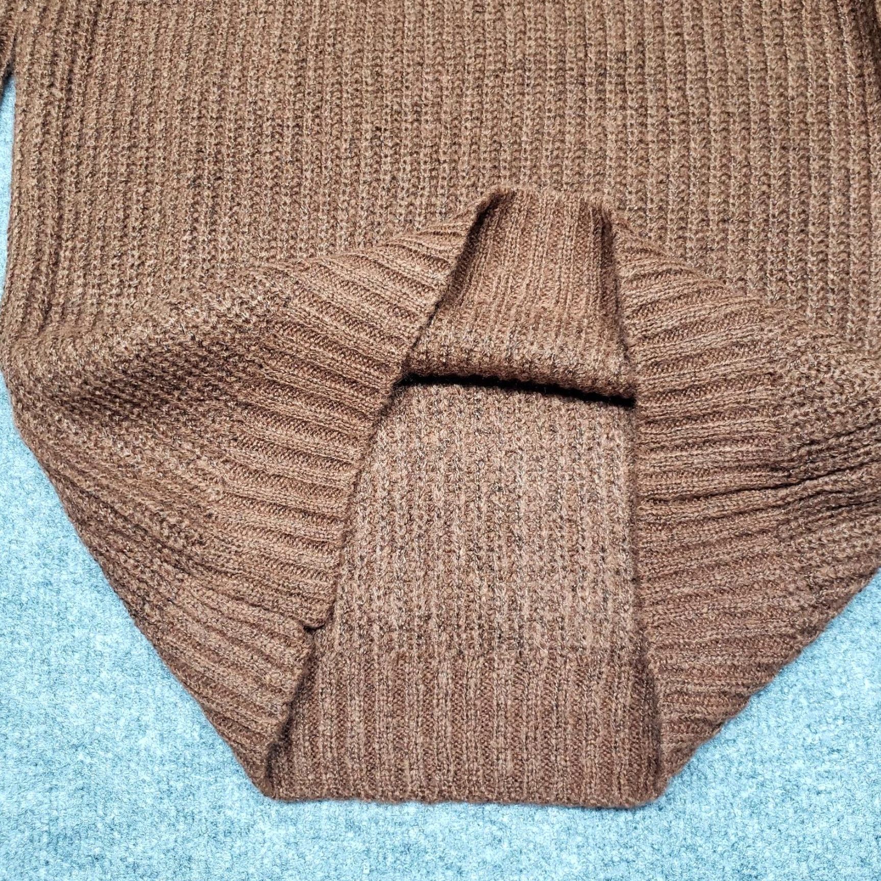 Vintage Rue21 Sweater Womens XS Brown Long Sleeve Turtleneck Tight Knit Pullover New Size XS / US 0-2 / IT 36-38 - 6 Thumbnail