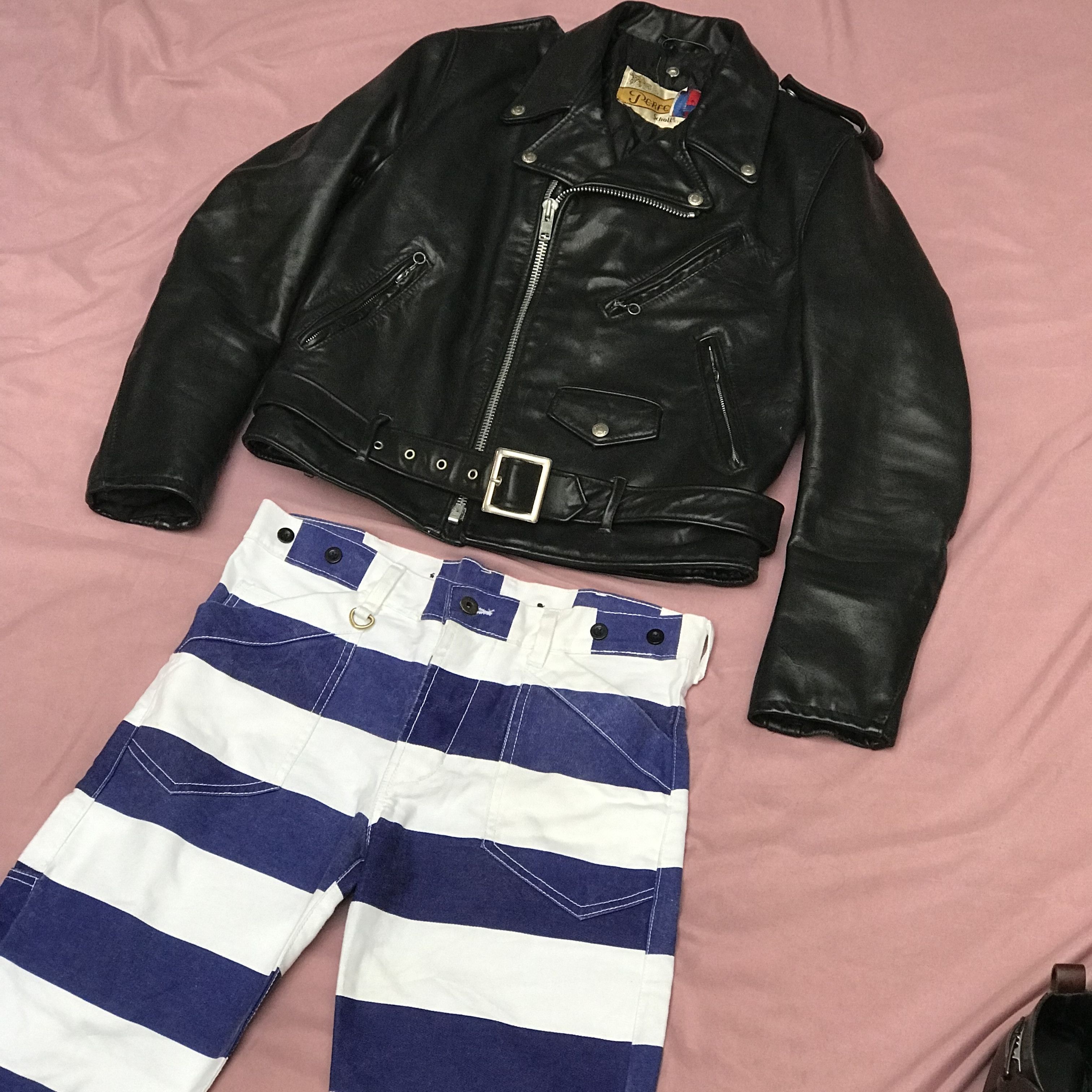 Schott SCHOTT NYC made in USA black leather perfecto nwot condition Size US S / EU 44-46 / 1 - 3 Thumbnail