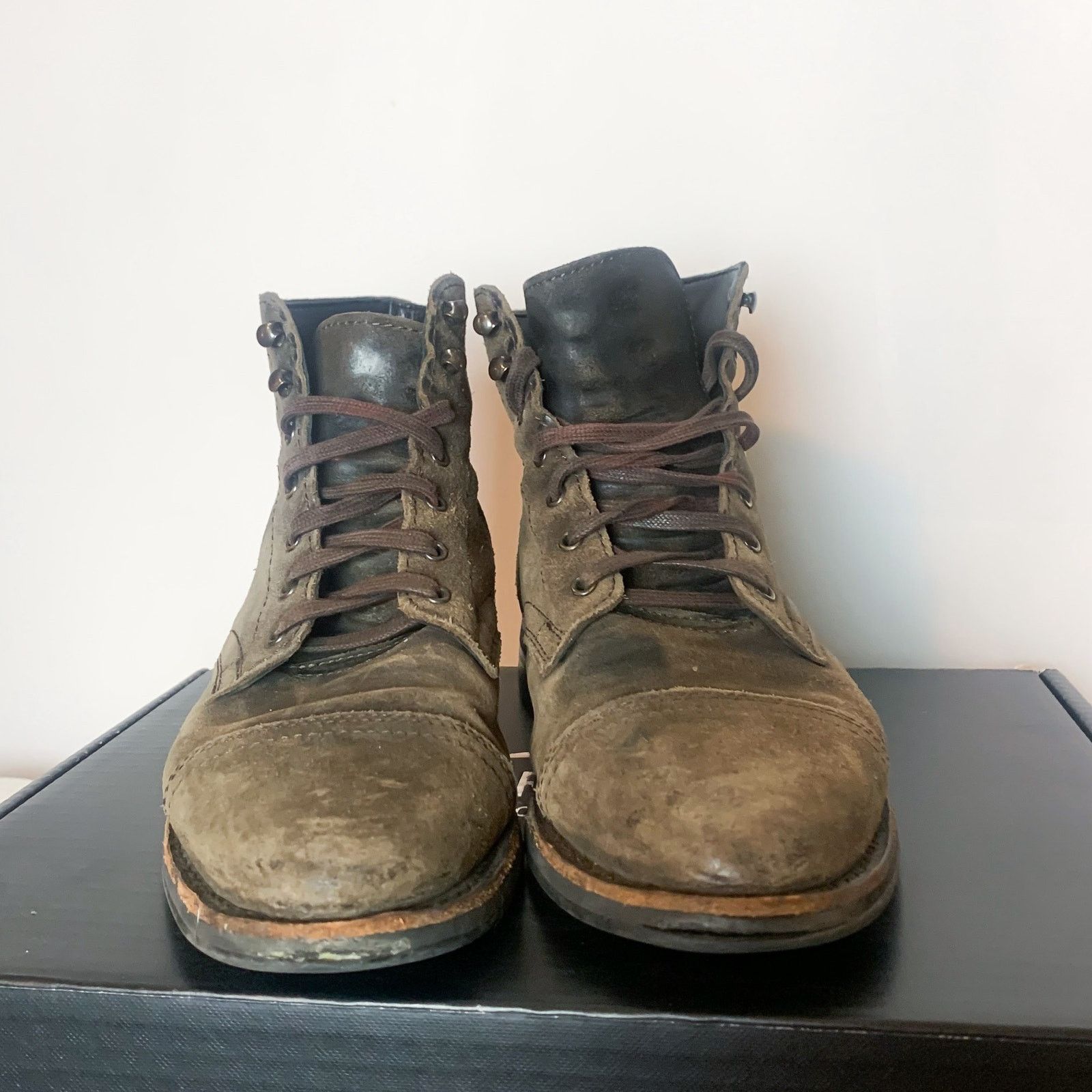 Thursday Boot Company THURSDAY BOOT CO Captain Dark Olive Suede Size 9 Size US 9 / EU 42 - 2 Thumbnail
