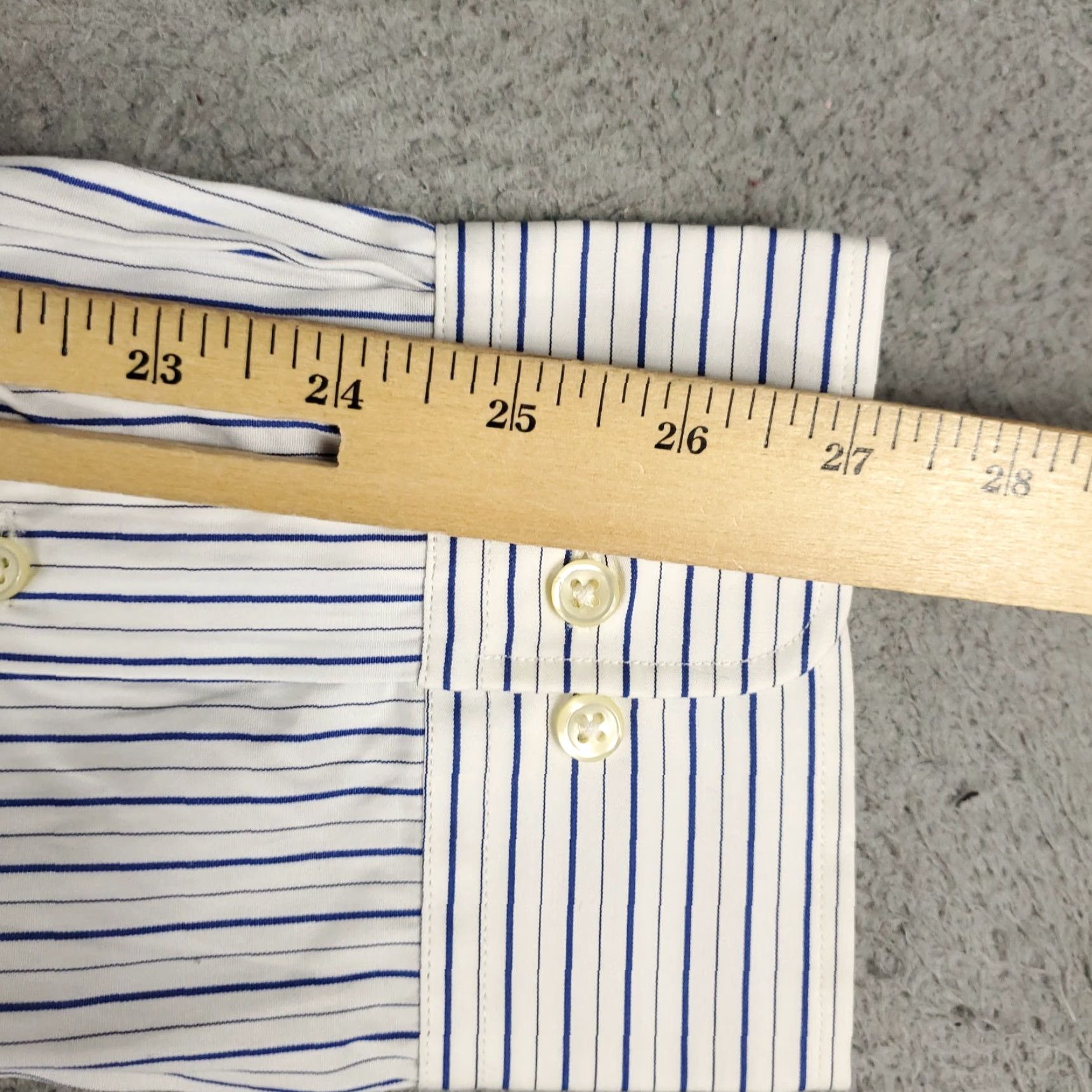 Ralph Lauren Ralph Lauren Dress Shirt Mens Size 18 Blue Striped Long Sleeve Button-Down Casual Size US XXL / EU 58 / 5 - 7 Thumbnail