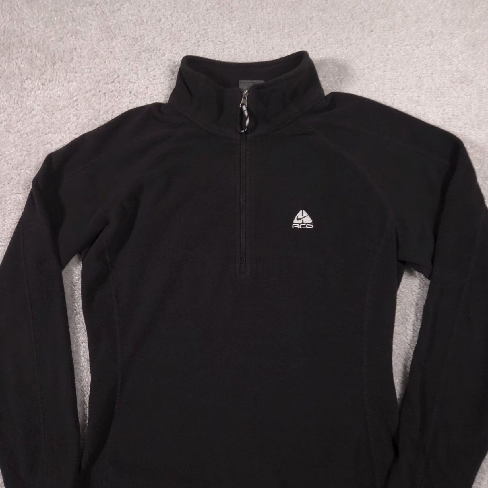 Nike Nike ACG Pullover Womens Small Black Fleece 1/4 Zip Mock Neck Athletic Top Size S / US 4 / IT 40 - 3 Thumbnail