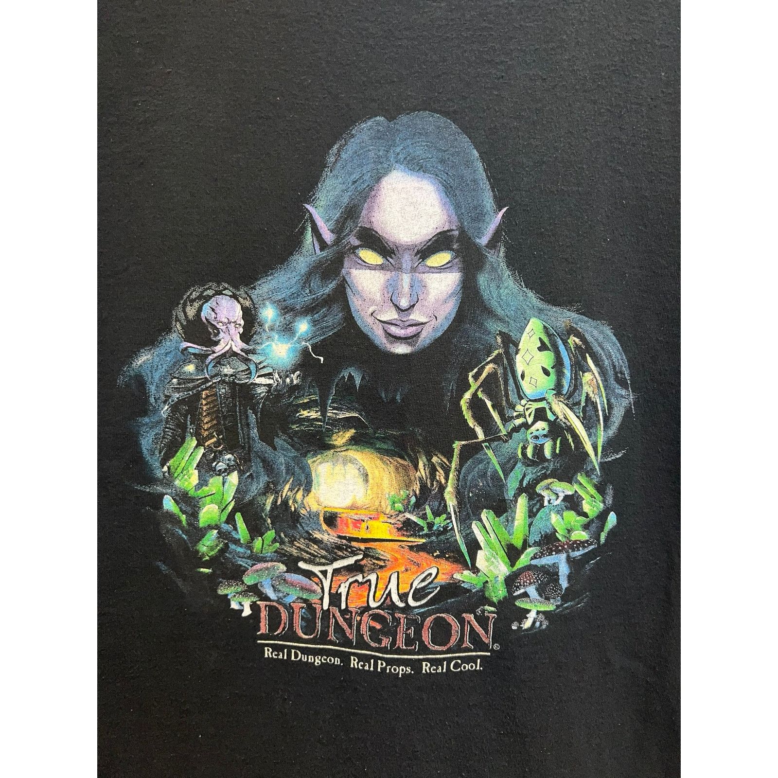 Gildan Vintage True Dungeon Shirt Real Props Cool Dragon Large Size US L / EU 52-54 / 3 - 2 Thumbnail