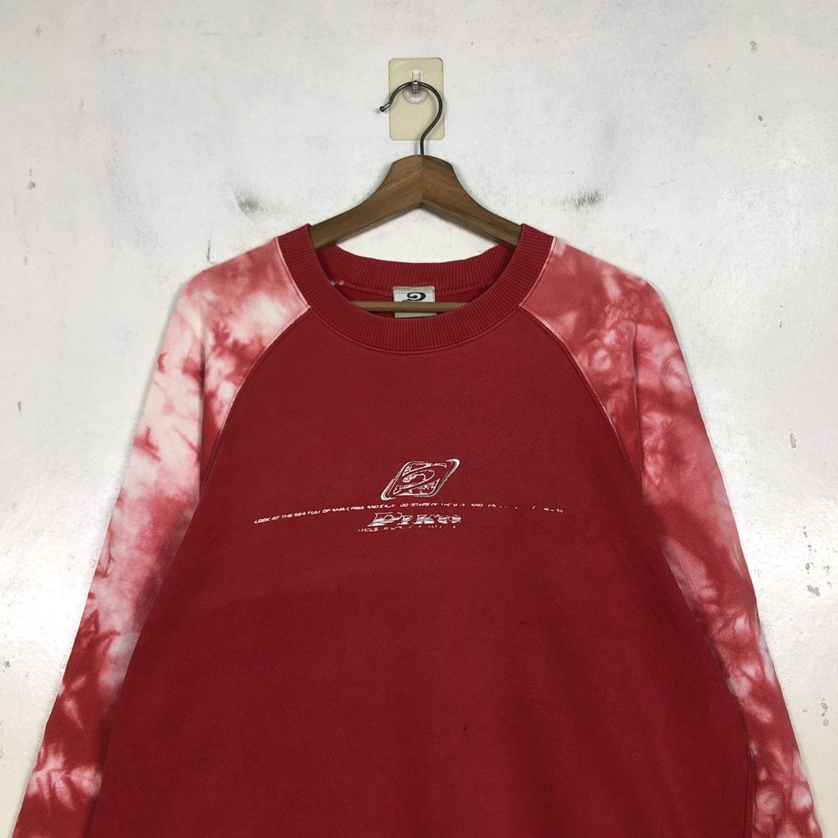 Japanese Brand 📌Vintage Hawaii Piko Acid Wash Design Long Sleeve Size US L / EU 52-54 / 3 - 5 Thumbnail