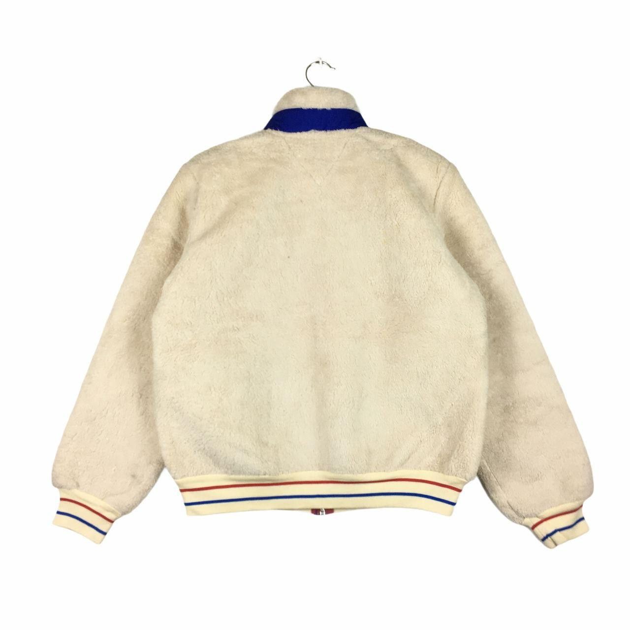 Tommy Hilfiger Vtg TOMMY HILFIGER USA Flag Logo Sherpa Fleece Jacket Size M / US 6-8 / IT 42-44 - 3 Thumbnail