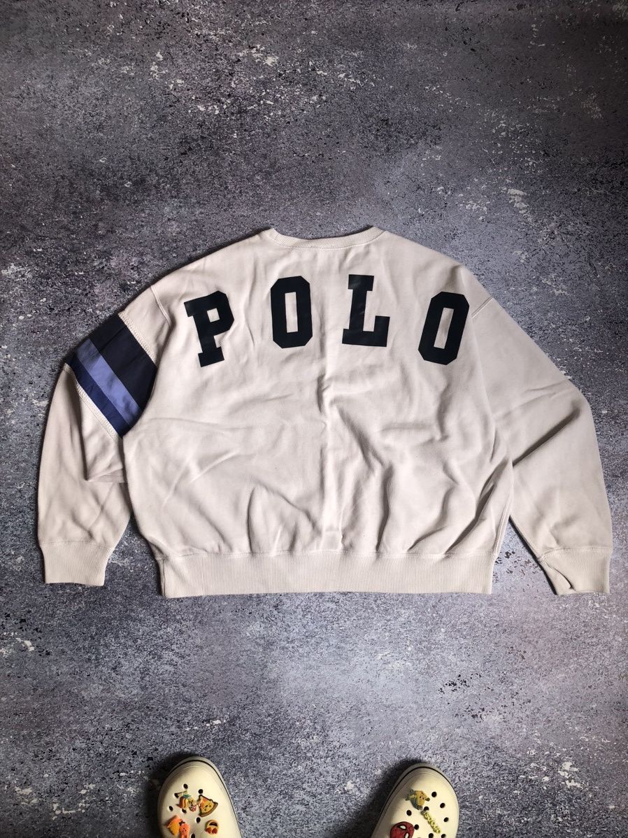 Polo Ralph Lauren × Vintage Polo Ralph Lauren Y2K Big Logo Polo Sweatshirt Size L / US 10 / IT 46 - 1 Thumbnail