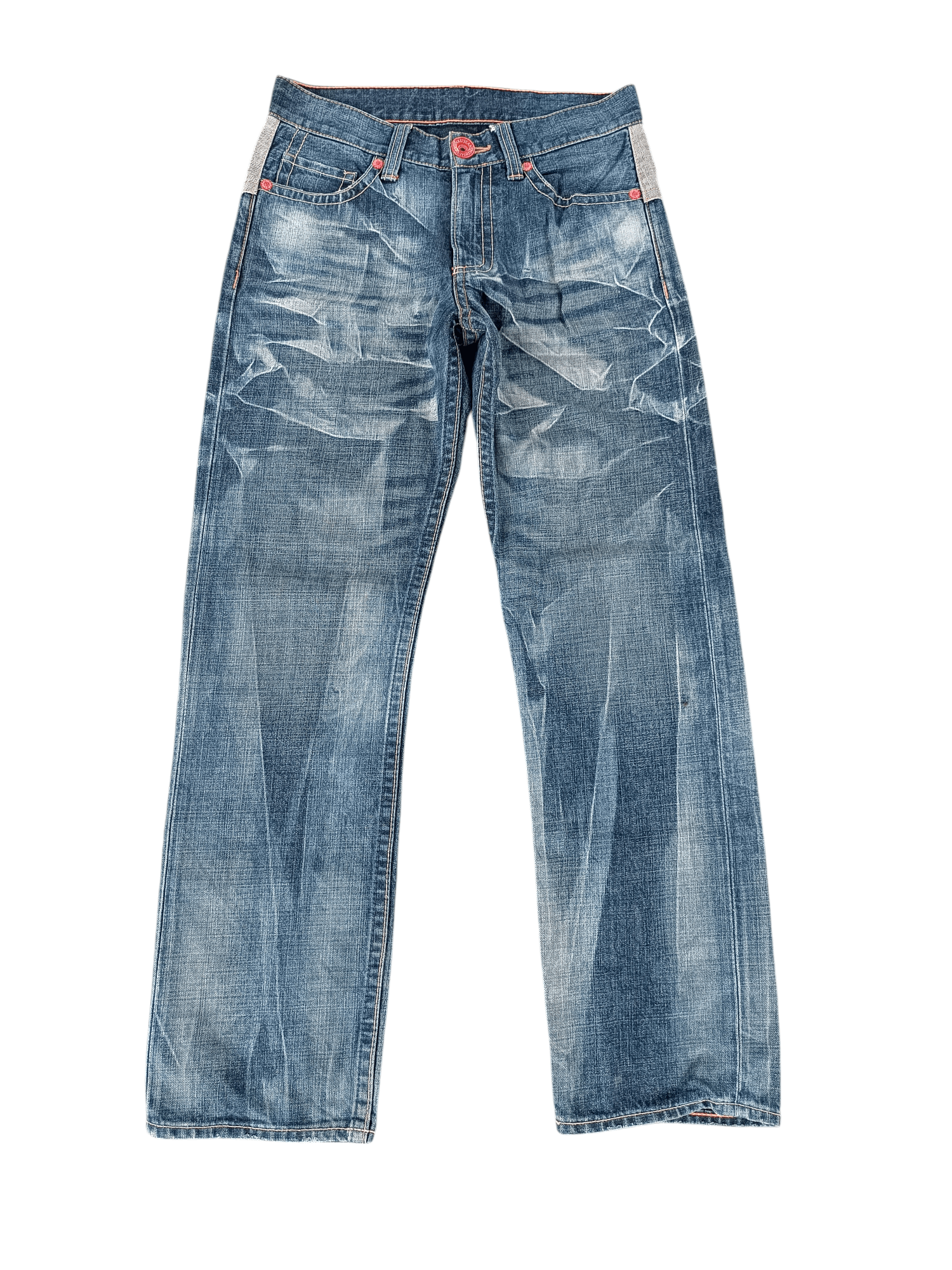 Japanese Brand Steals‼️Vintage Co&Lu 56 Big Logo Japanese Denim Jeans Size US 30 / EU 46 - 13 Thumbnail