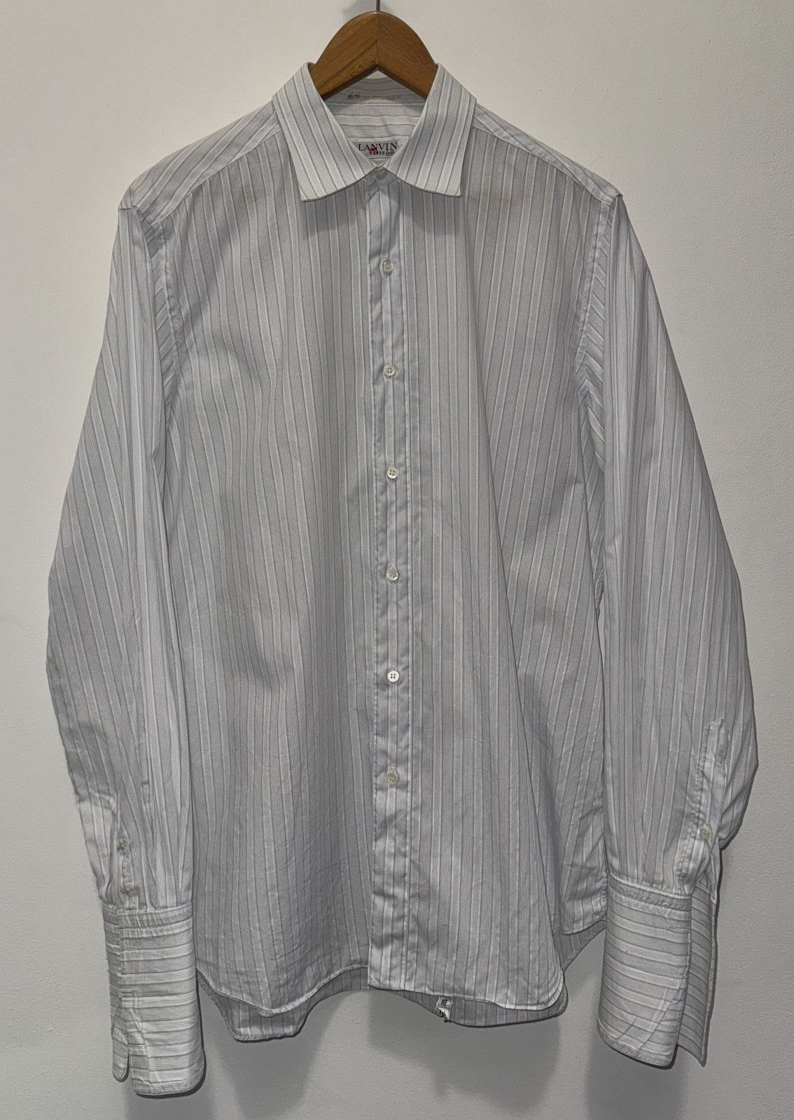 Lanvin × Vintage Lanvin Vintage Shirt with French Cuffs Size US L / EU 52-54 / 3 - 1 Thumbnail