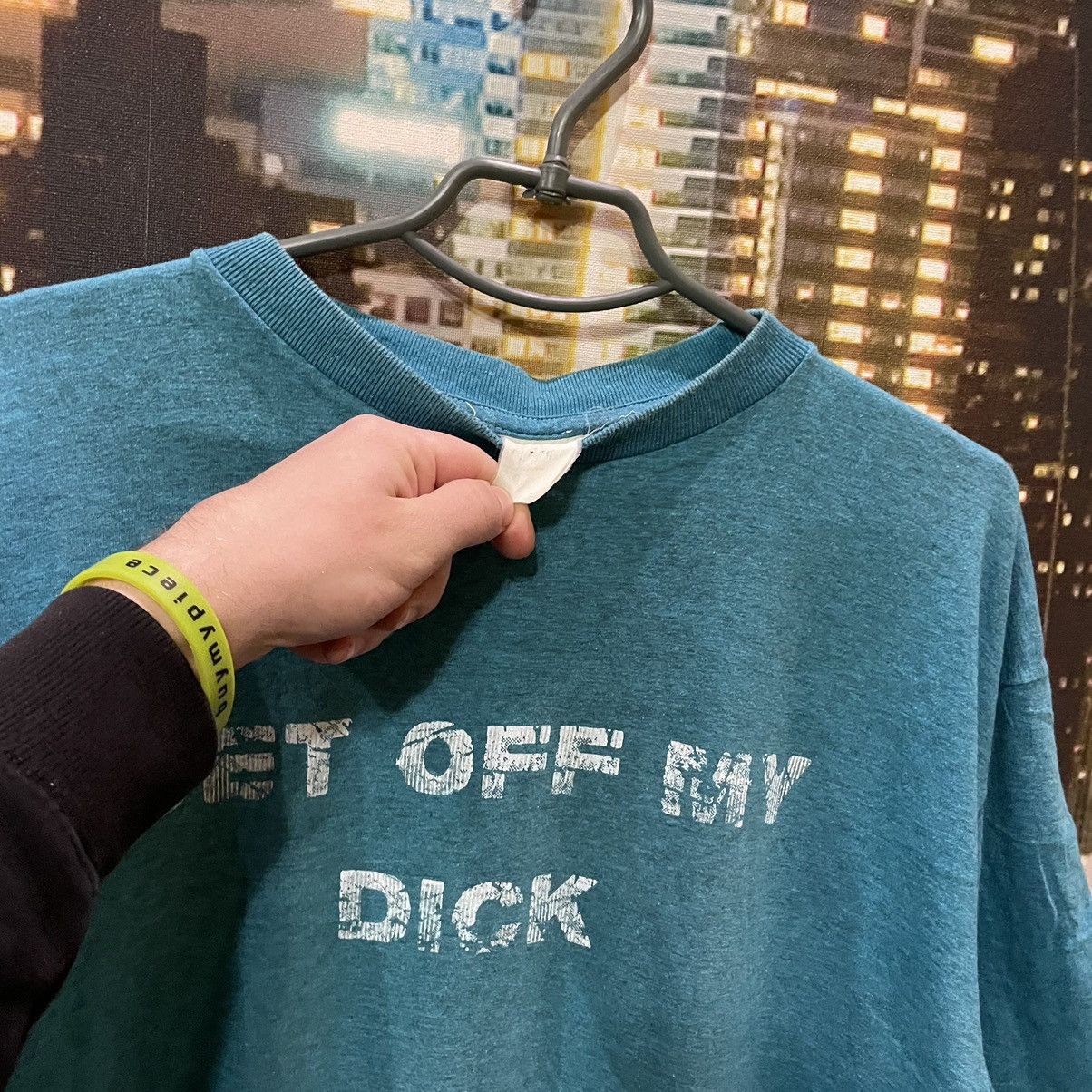 Band Tees HUMOR TEE 80S BUYMYPIECE GET OFF MY D1CK FUNNY PORN XXX Size US L / EU 52-54 / 3 - 5 Thumbnail