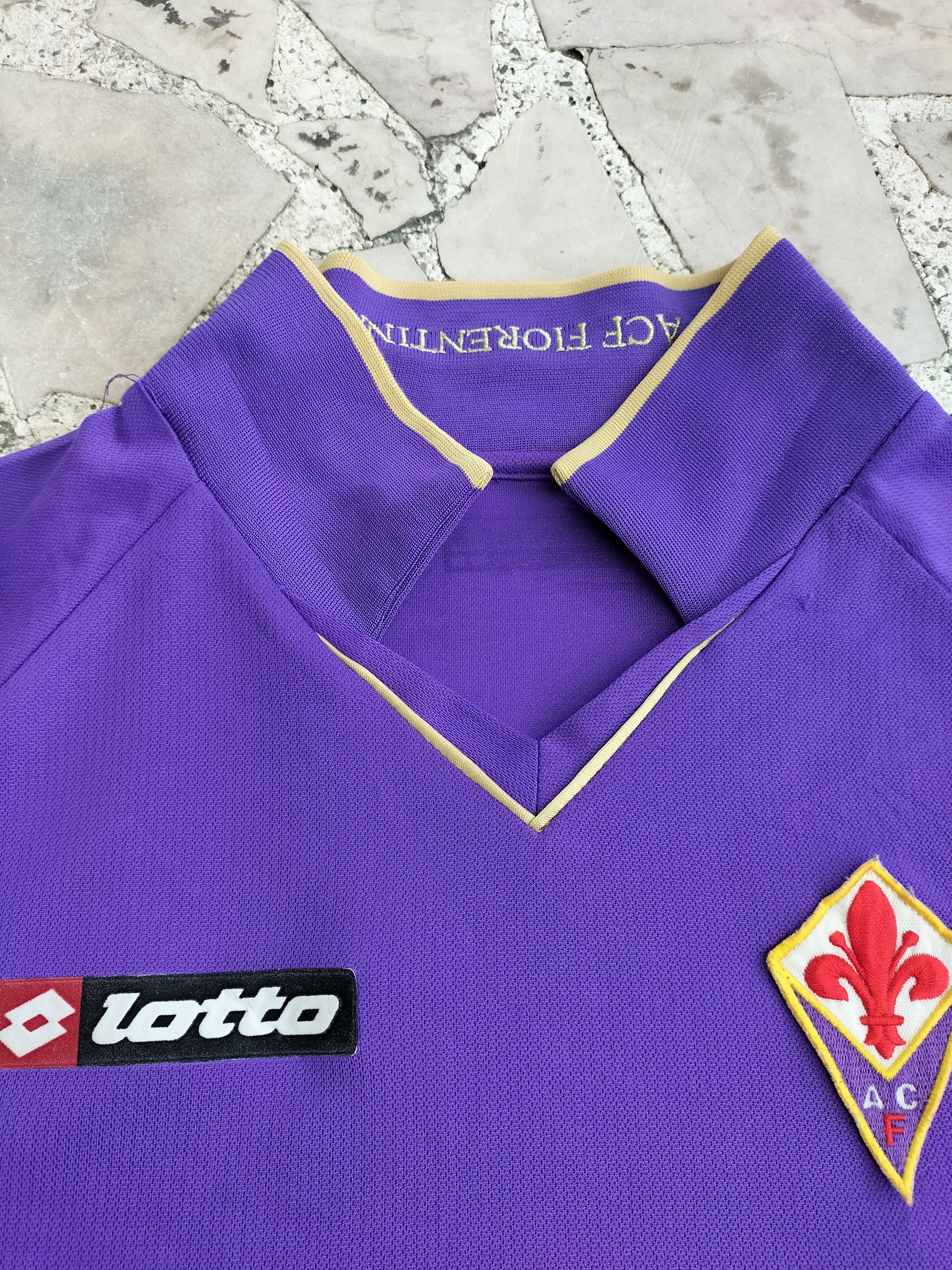 Lotto Sport ACF Fiorentina Juventus Collar Embroidered Jersey Size US M / EU 48-50 / 2 - 5 Thumbnail