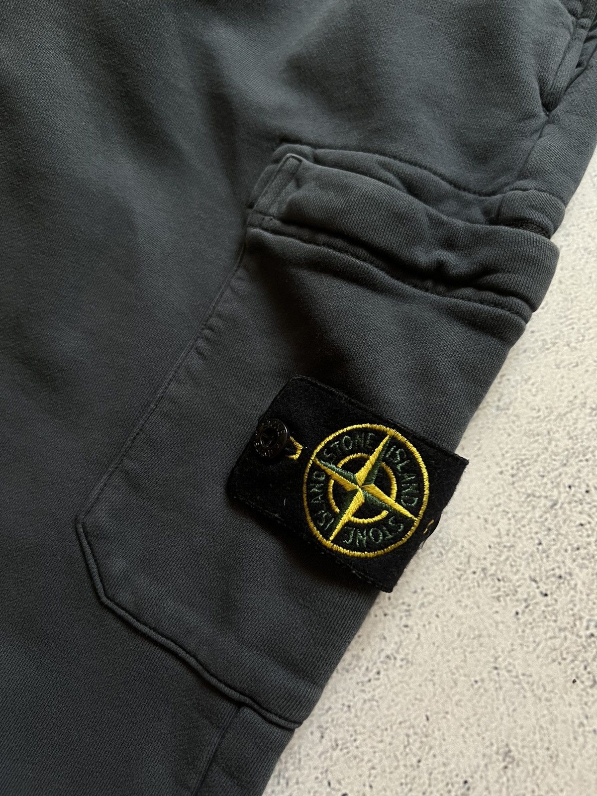 Stone Island × Vintage STONE ISLAND Heavy cotton joggers PATCH logo pants trousers Size US 31 - 3 Thumbnail