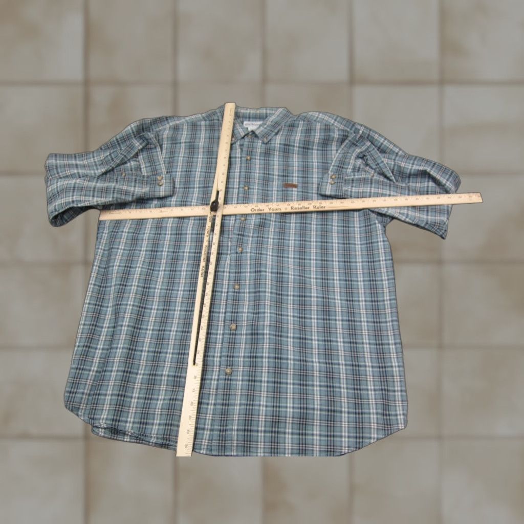 Carhartt Carhartt Shirt Adult 2XL Tall XXLT Blue Plaid Button Down Workwear Mens Cotton Regular Fit Women? Size US XXL / EU 58 / 5 - 1 Thumbnail