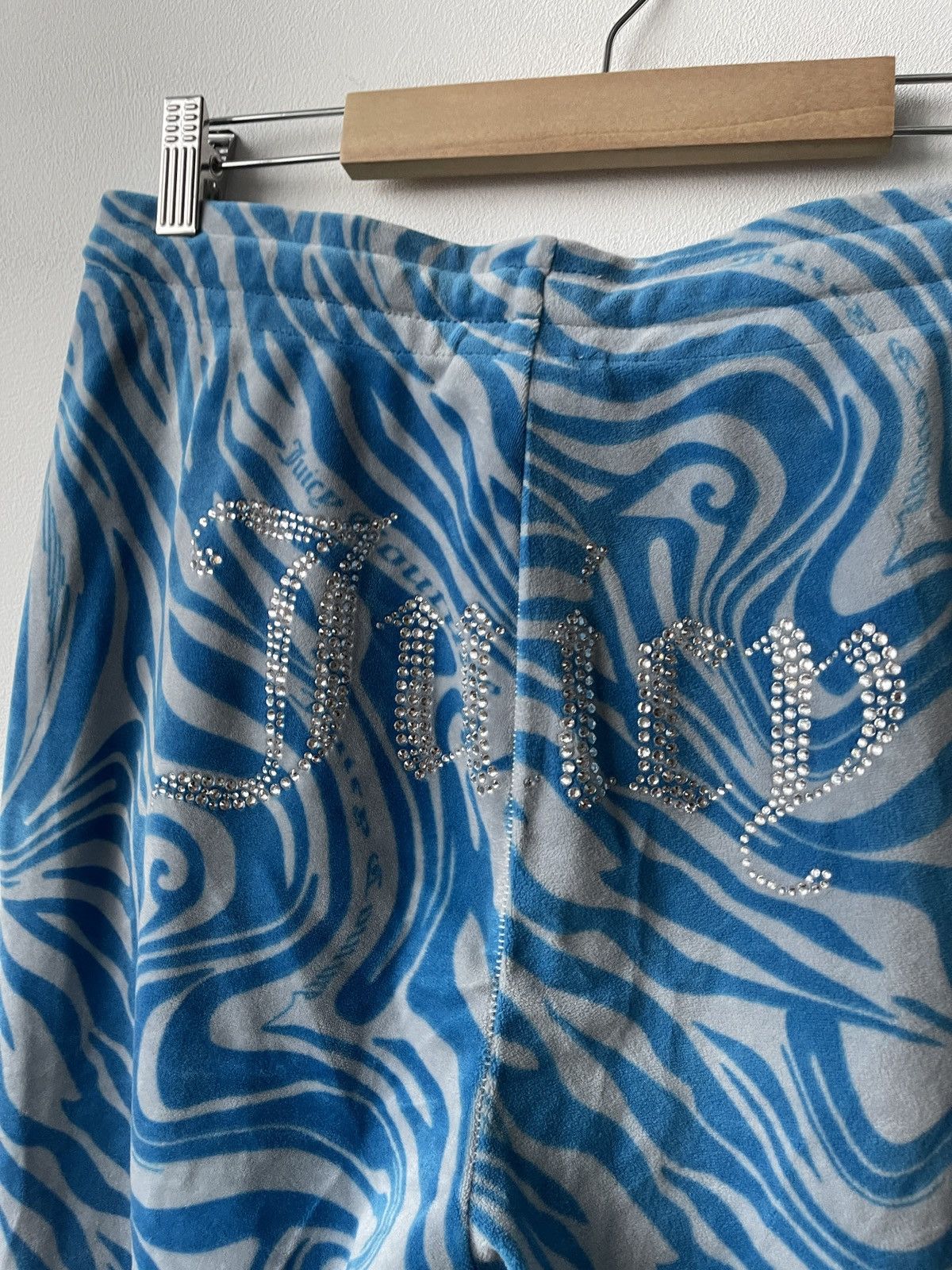 Juicy Couture Juicy Couture Blue Joggers Size M With Sparkly Logo Size 32" / US 10 / IT 46 - 10 Thumbnail
