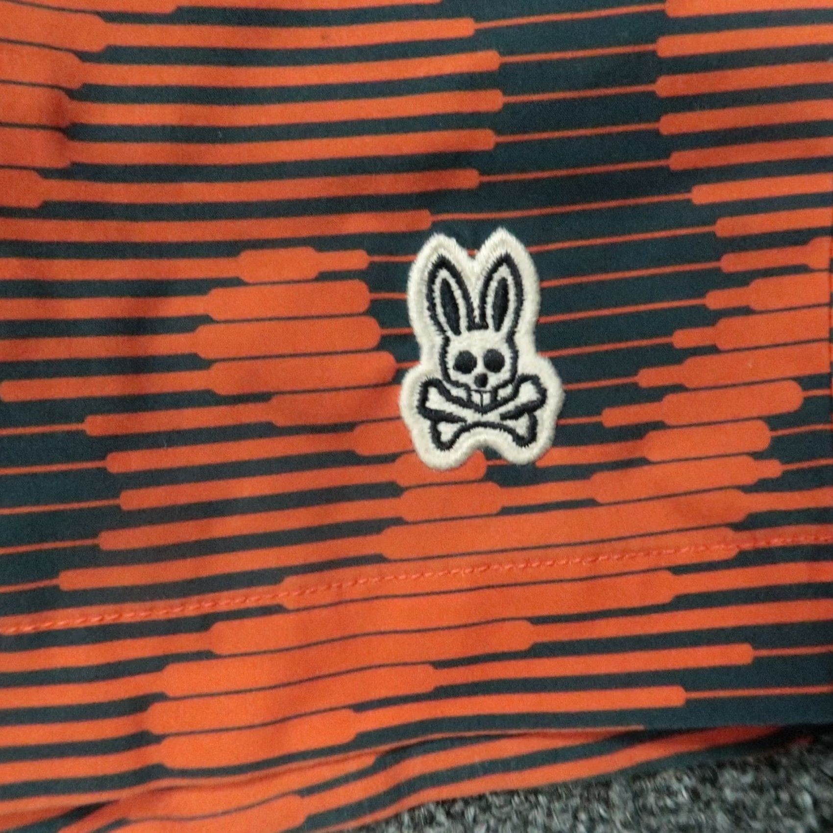 Psycho Bunny Psycho Bunny Swim Trunks Mens Small Orange Gray Camo Lined Shorts Size US 29 - 3 Thumbnail