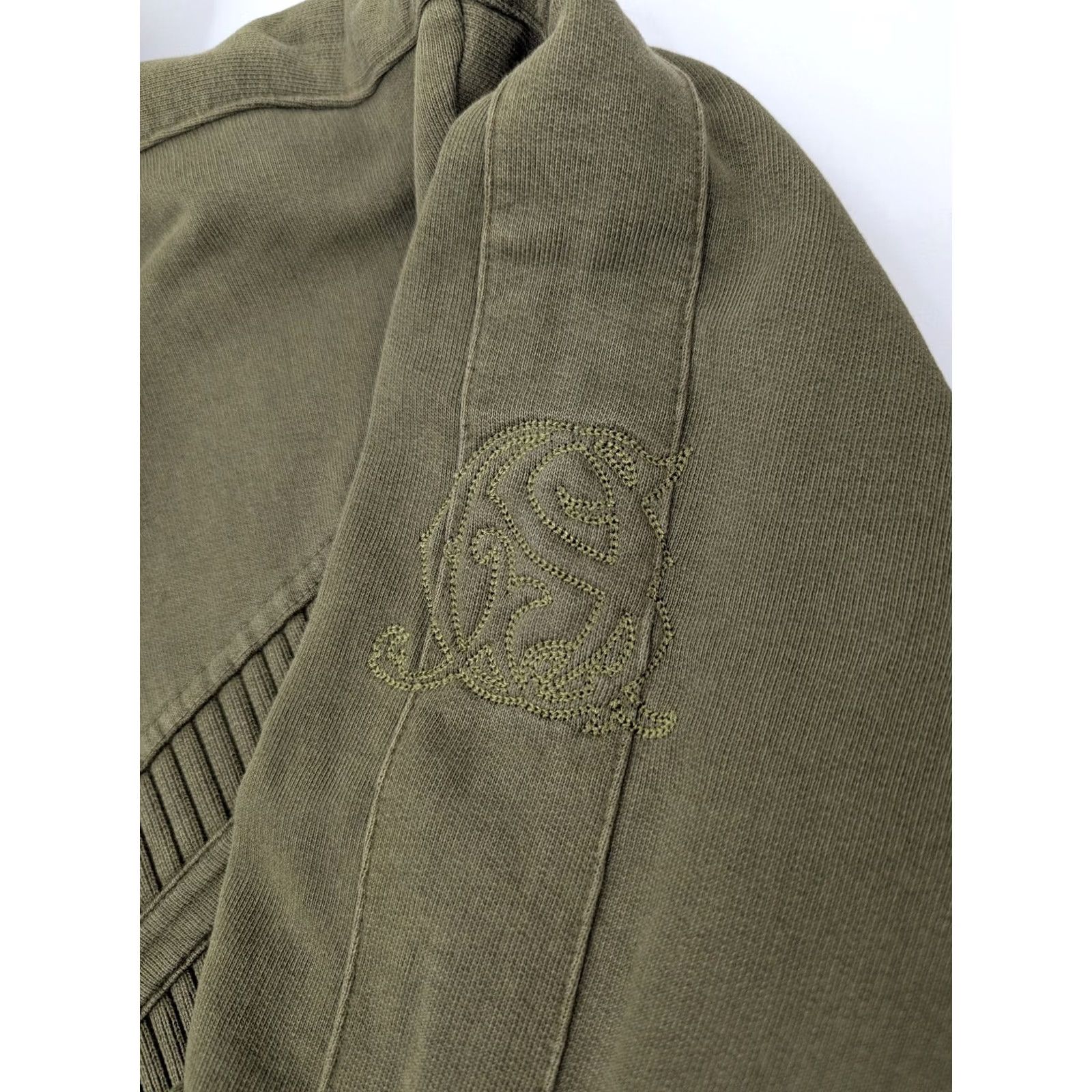Quiksilver VINTAGE 90s Quiksilver Hoodie Men L Olive Green Surf Skater Street Zip Up Hooded Size US L / EU 52-54 / 3 - 2 Thumbnail