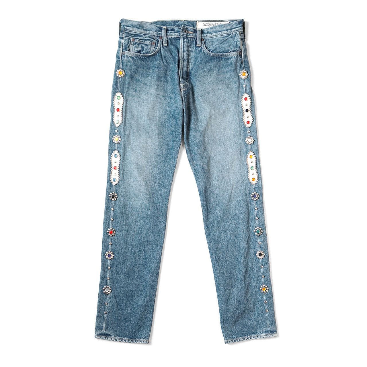 KAPITAL 14oz black denim 5P Monkey CISCO Pants