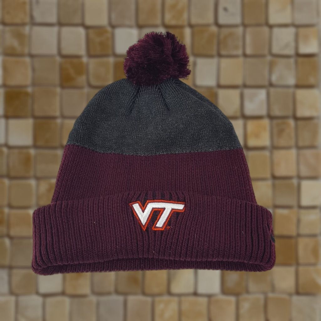 Nike VINTAGE Nike Football Beanie Hat Men One Size Red 90s Retro Winter Sport University Size ONE SIZE - 1 Thumbnail