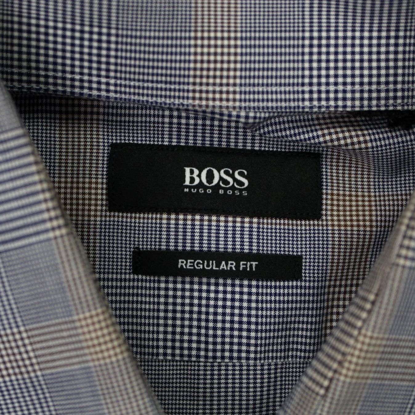 Hugo Boss BOSS Hugo Boss Gerald Shirt Mens 16 Blue/Yellow Regular Fit 100% Cotton L/S Dress Shirt Vintage No Size US L / EU 52-54 / 3 - 7 Thumbnail