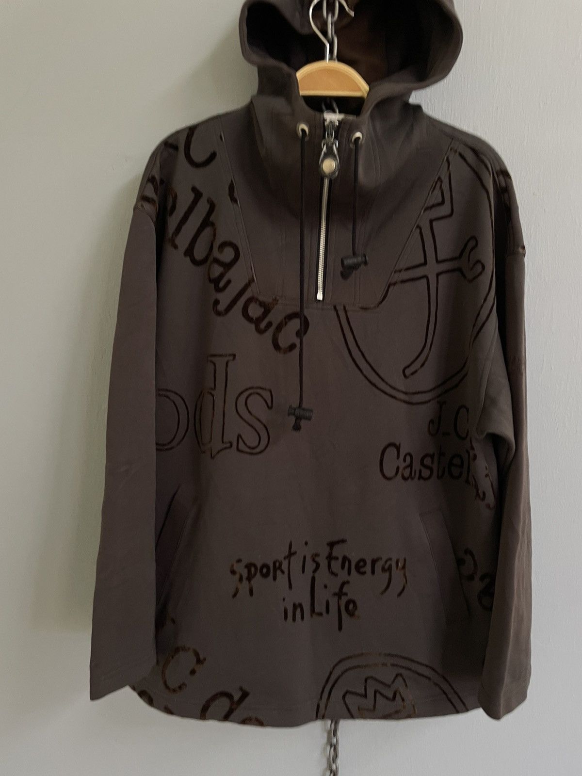 Jean Charles De Castelbajac Vintage Jean Charles de Castelbajac sport half zip hoodie Size US L / EU 52-54 / 3 - 3 Thumbnail
