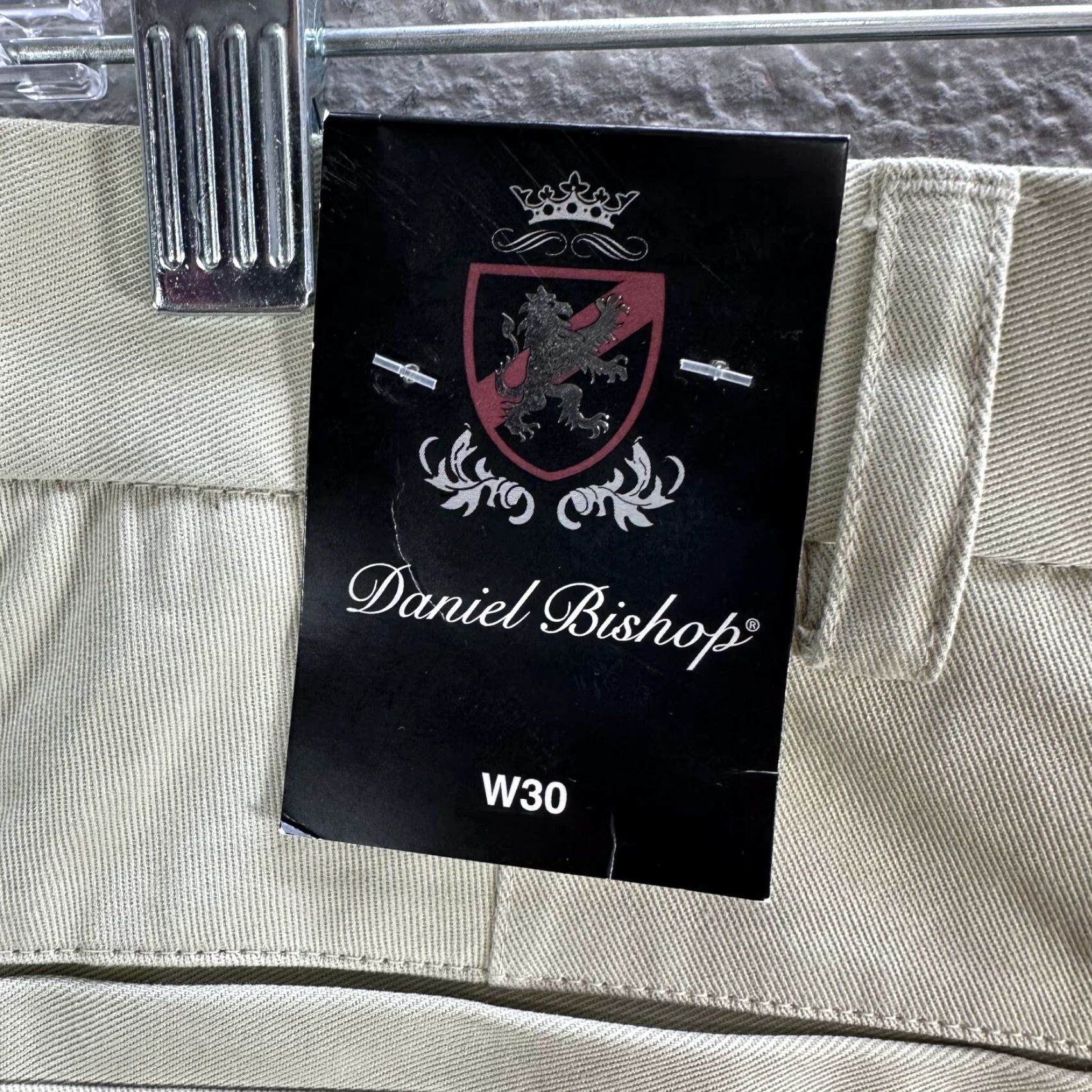 Vintage Men's Daniel Bishop Beige Shorts Pleated Bermuda Front Tencel Cotton Casual Sz 30 NWT Size US 30 / EU 46 - 5 Thumbnail