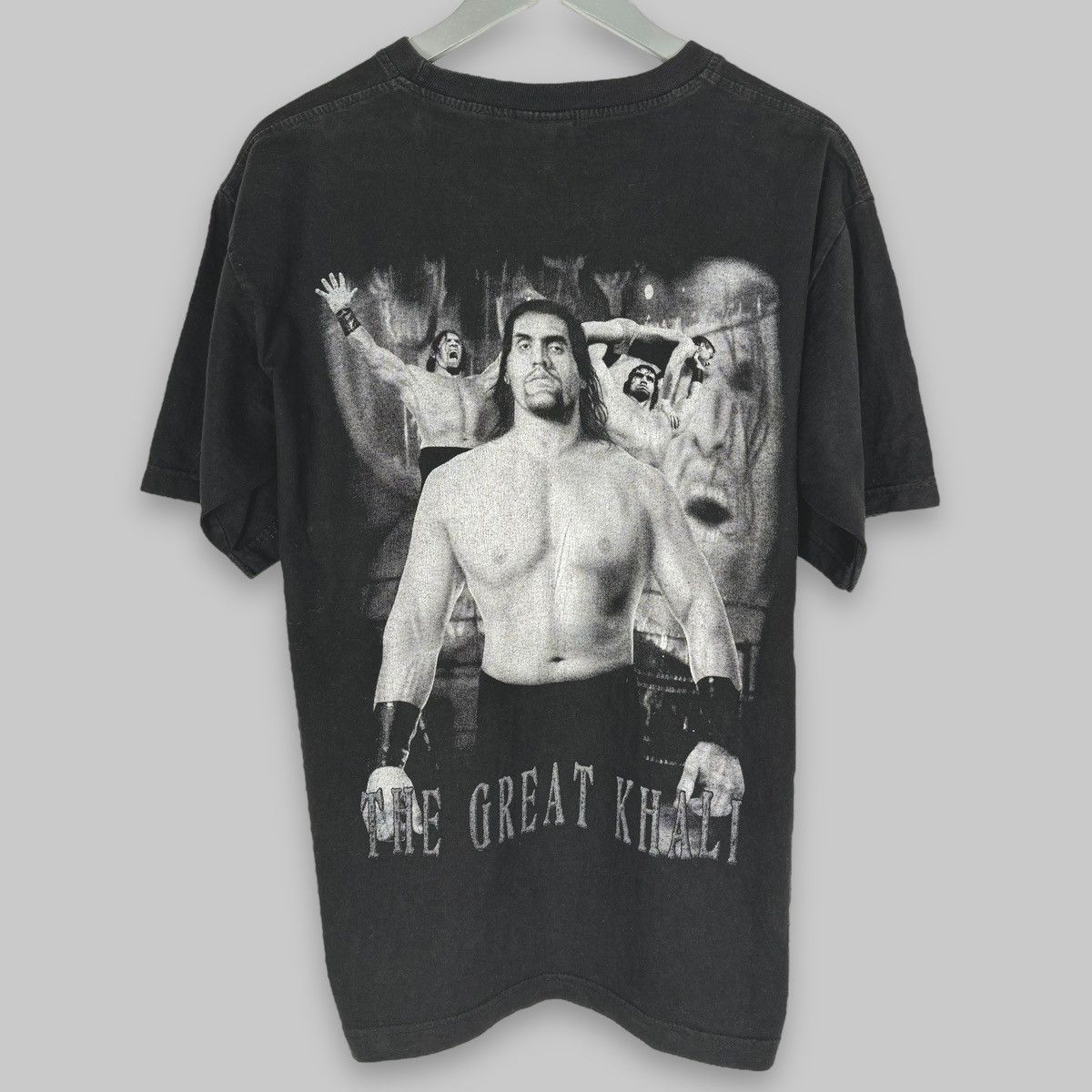 Vintage Vintage WWE The Great Khali Wrestling Rare T Shirt Size US L / EU 52-54 / 3 - 2 Thumbnail