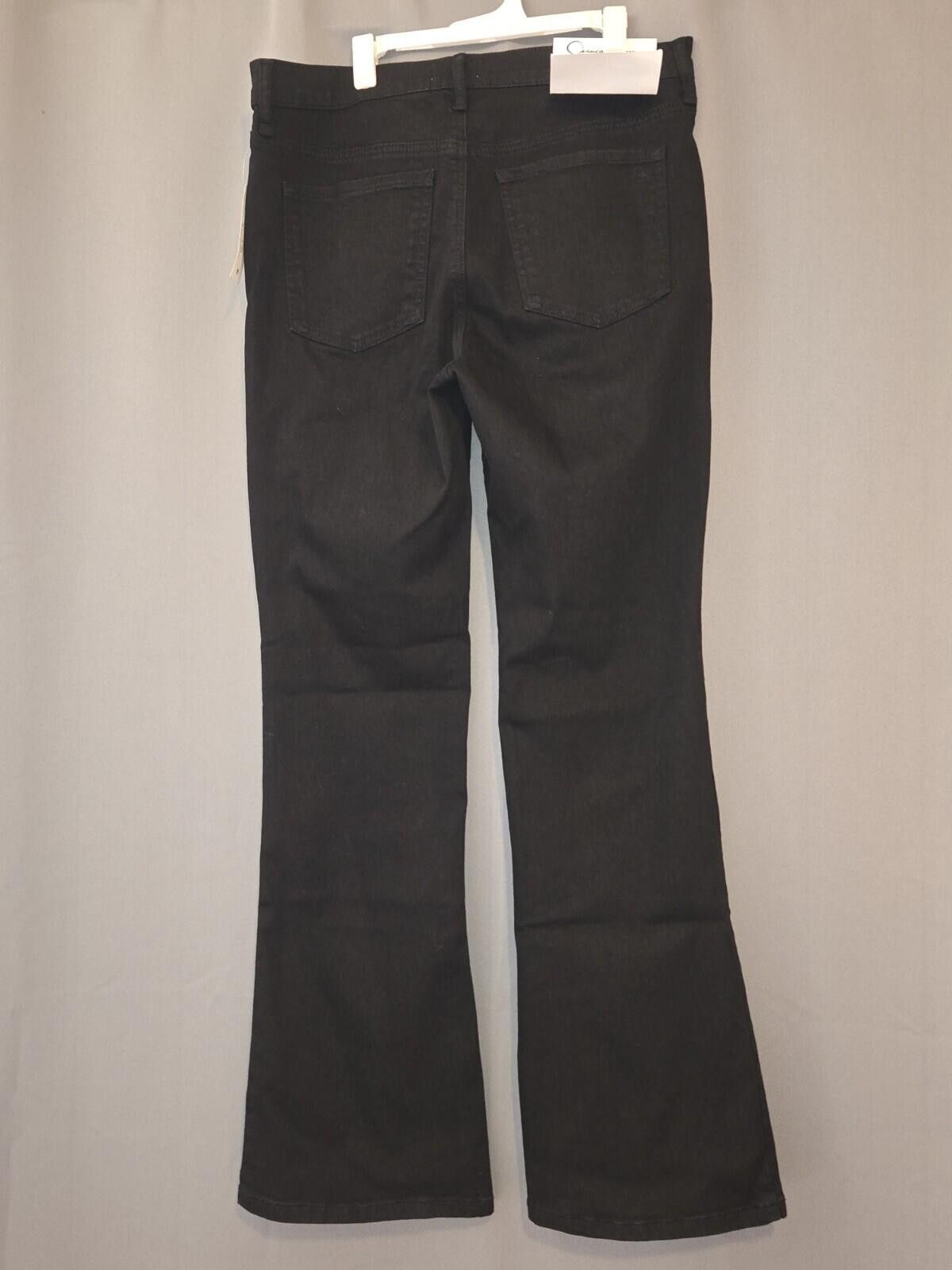 Other Jessica Simpson Ladies Black Mid-Rise Flared Jean Size 10/30 Size 32" / US 10 / IT 46 - 2 Thumbnail