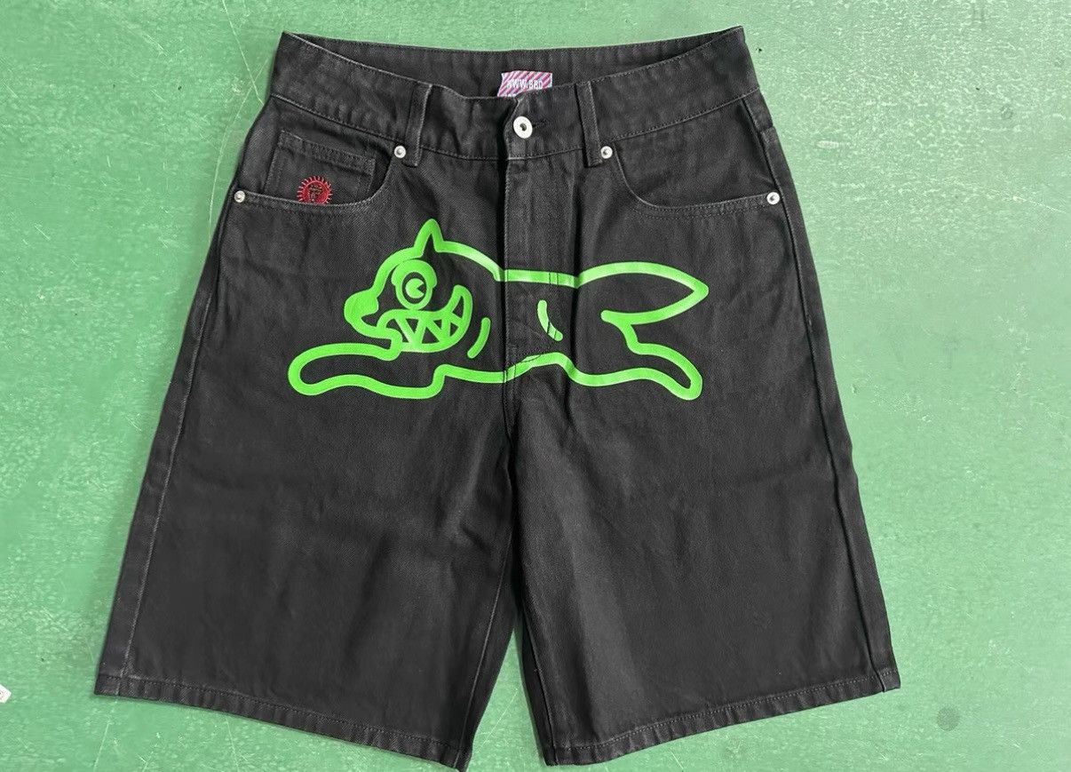 Billionaire Boys Club Billionaire Boys Club BBC ICECREAM Flying Dog Denim Shorts Size US 32 / EU 48 - 4 Thumbnail
