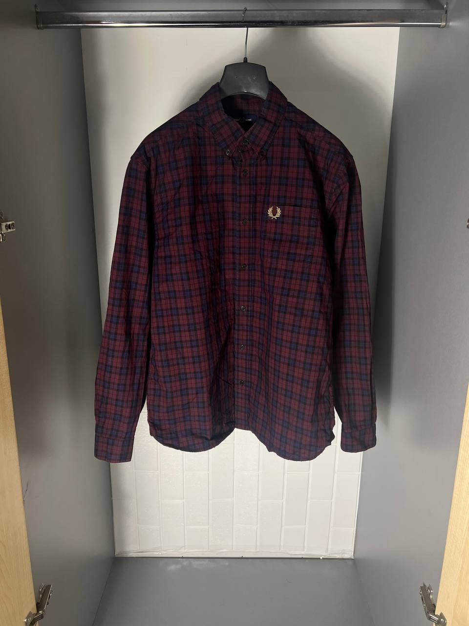Fred Perry VINTAGE FRED PERRY FLANNEL DESIGNER SHIRT CASUAL Y2K 90s UK Size US L / EU 52-54 / 3 - 1 Thumbnail
