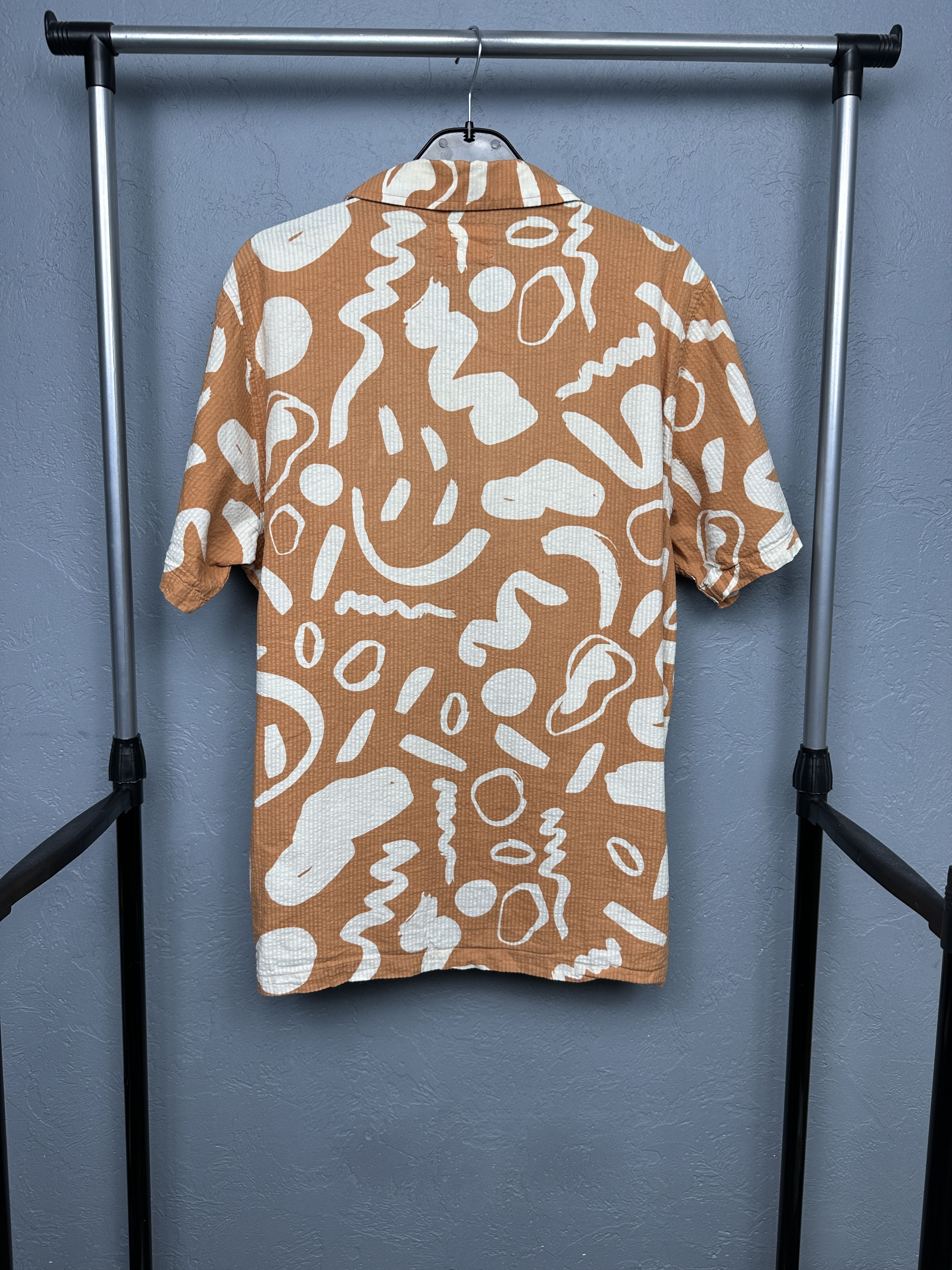 Folk Folk Mens Hawaiian Short Sleeve Shirt Size US L / EU 52-54 / 3 - 5 Thumbnail
