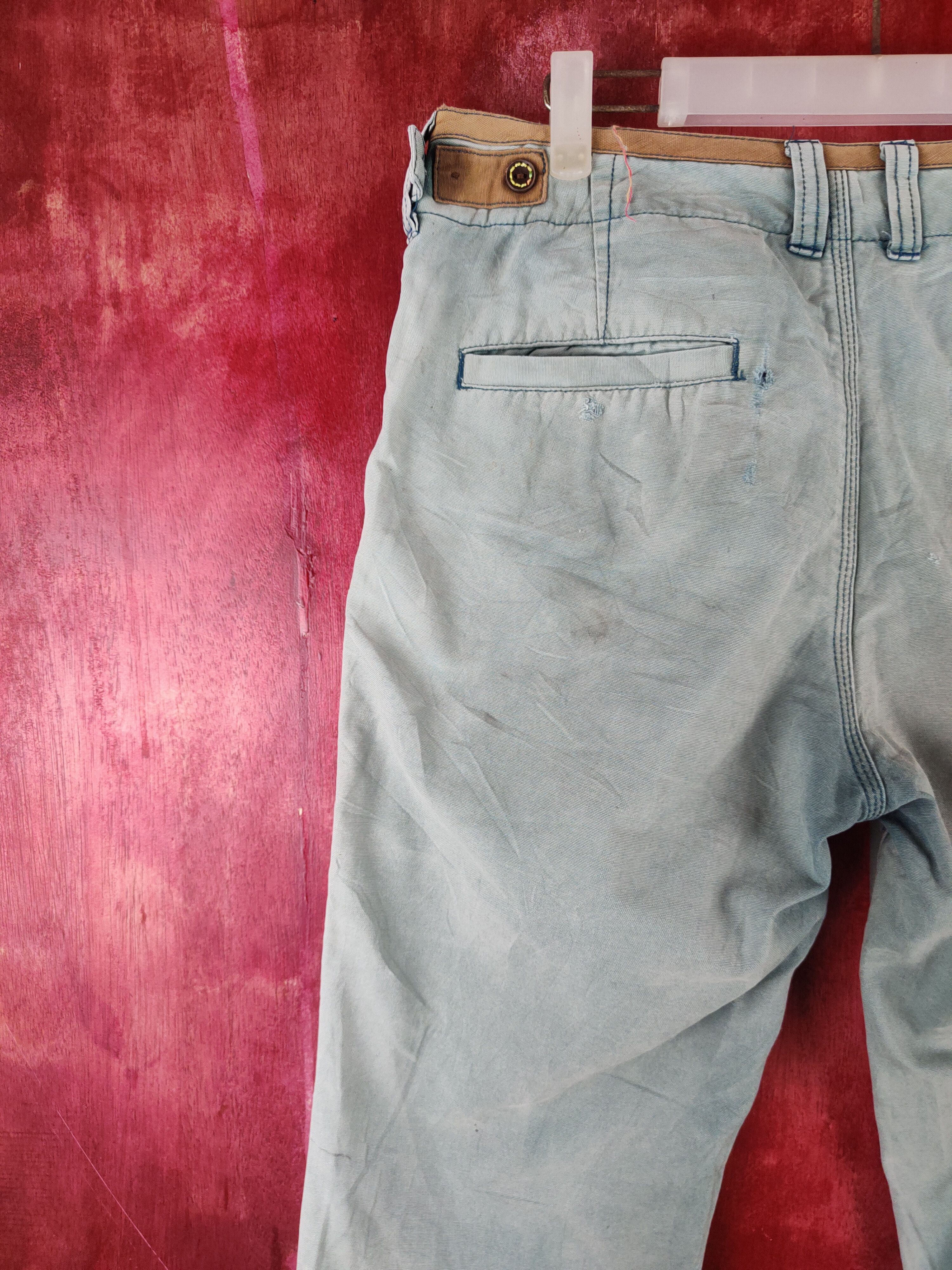 Japanese Brand Vintage Ortega Green Faded Cargo Pants N#S2828 Size US 30 / EU 46 - 11 Thumbnail