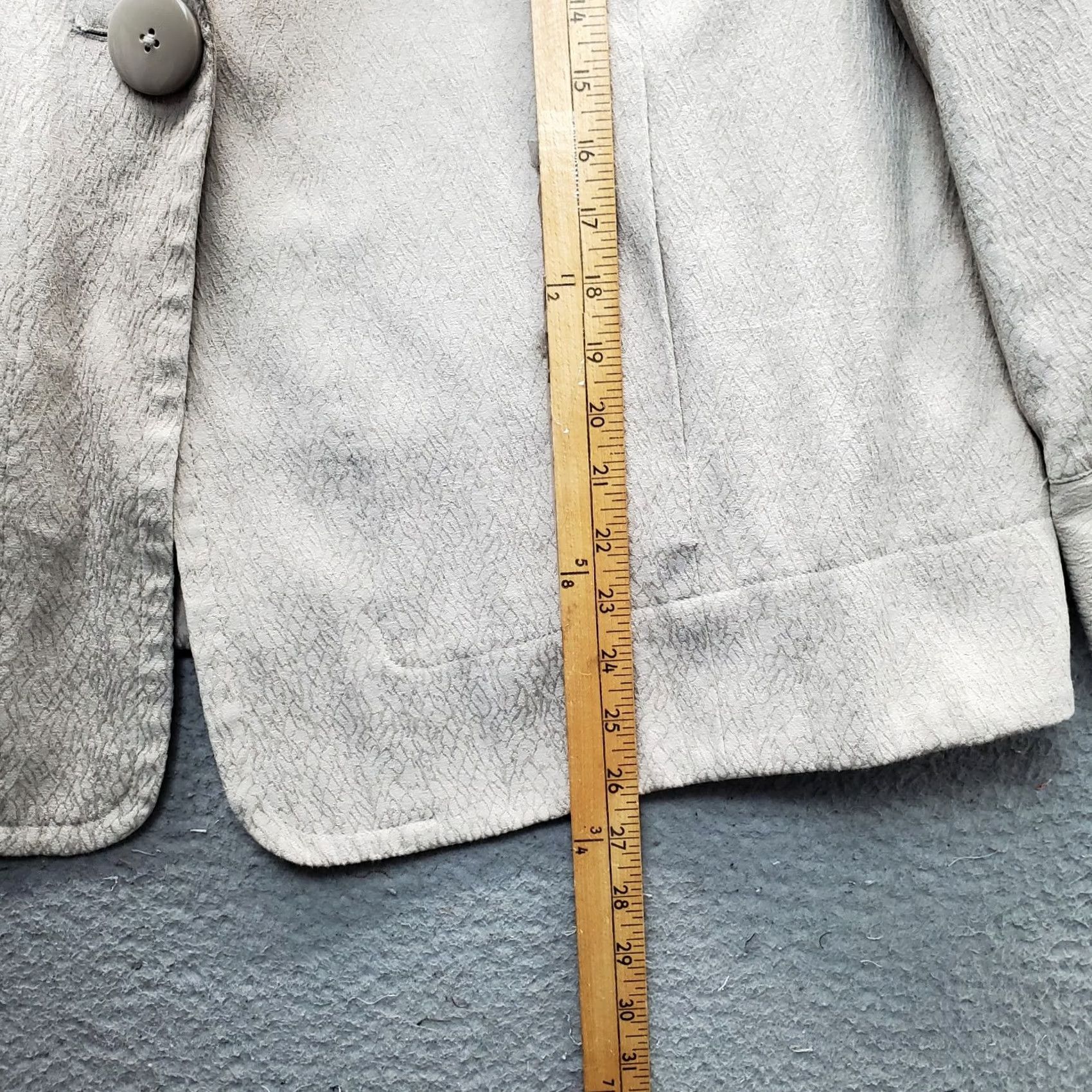Vintage Dialogue Blazer Women 3X Multi Textured Lined Notch Lapel Single Breasted Formal Size XXL / US 16-18 / IT 52-54 - 3 Thumbnail