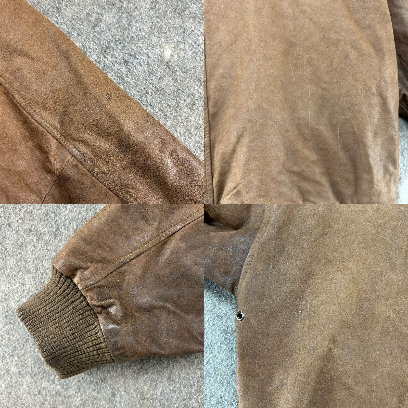 Vintage VINTAGE Adventure Bound Jacket Mens M Brown Leather Thinsulate Flight A2 90s Accessories Pockets Skiing Bomber Zip Brown Leather 90s Mens Size US M / EU 48-50 / 2 - 8 Thumbnail