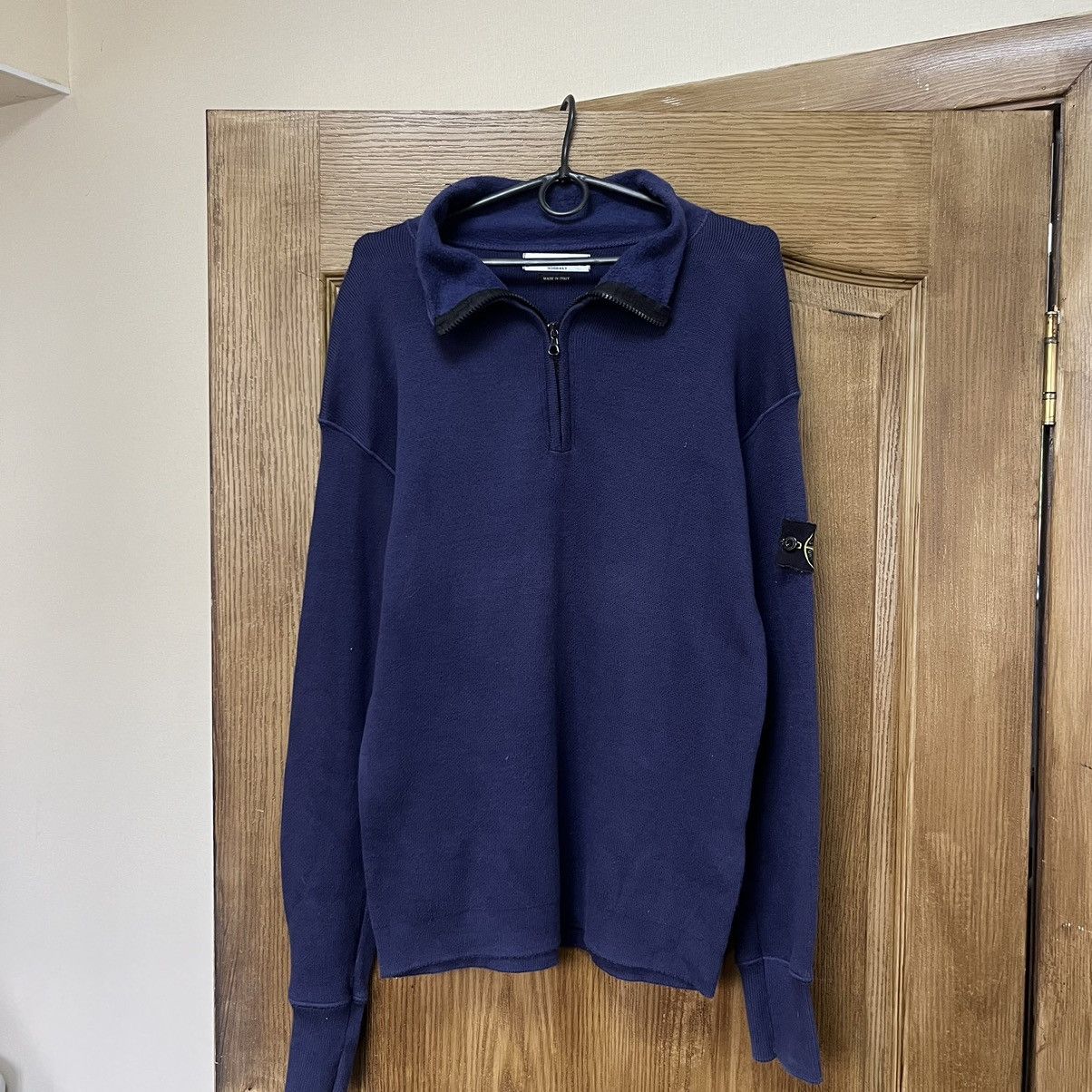 Stone Island AW01 Stone Island Knit Zip Hoodie Vintage | Grailed
