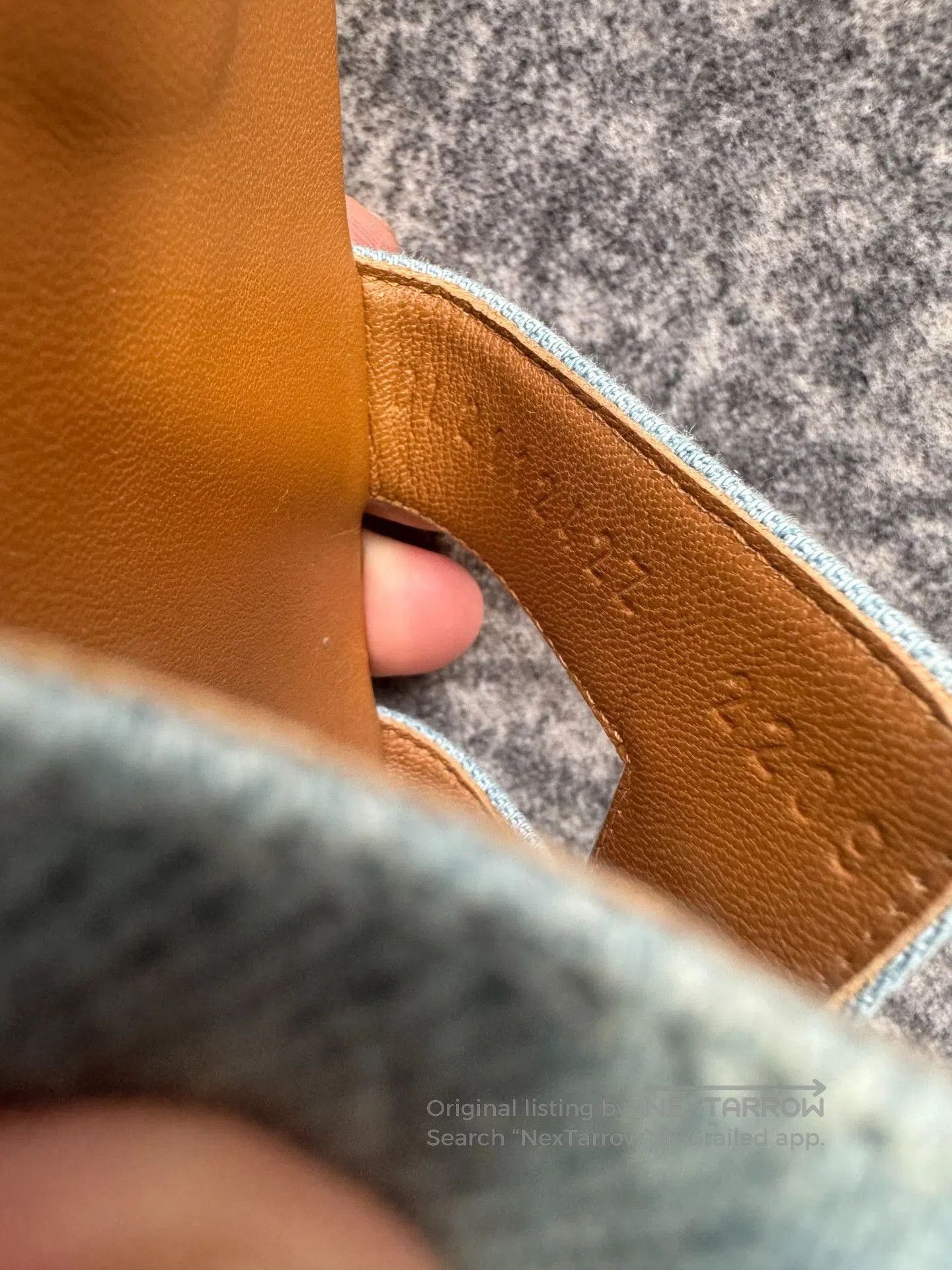 Hermes Hermes Denim Blue H Sandals. Size US 6 / IT 36 - 7 Thumbnail
