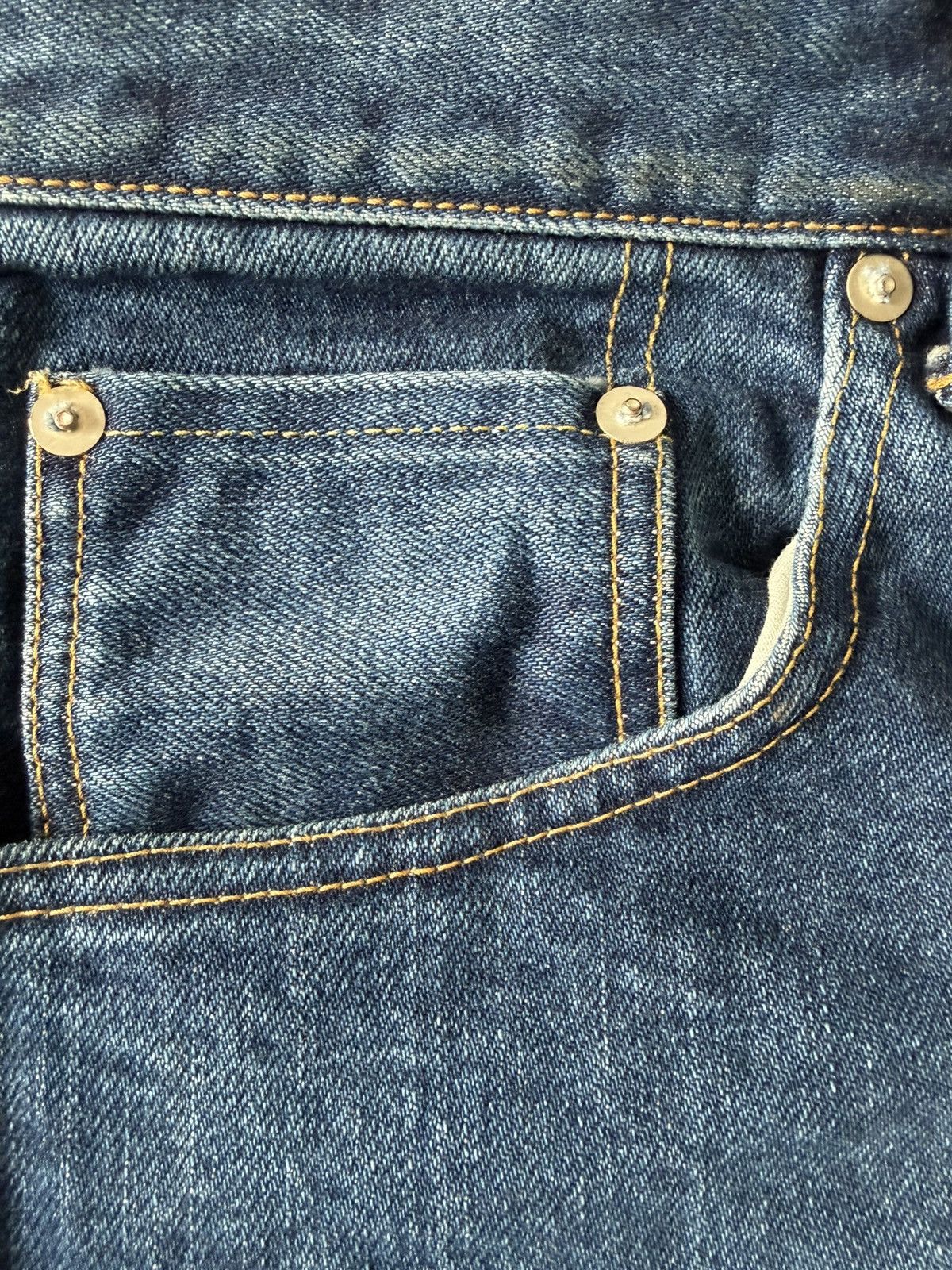 HATSKI HATSKI Wide Tapered Denim (HTK-22003) Used Wash Size 1 Size US 30 / EU 46 - 4 Thumbnail