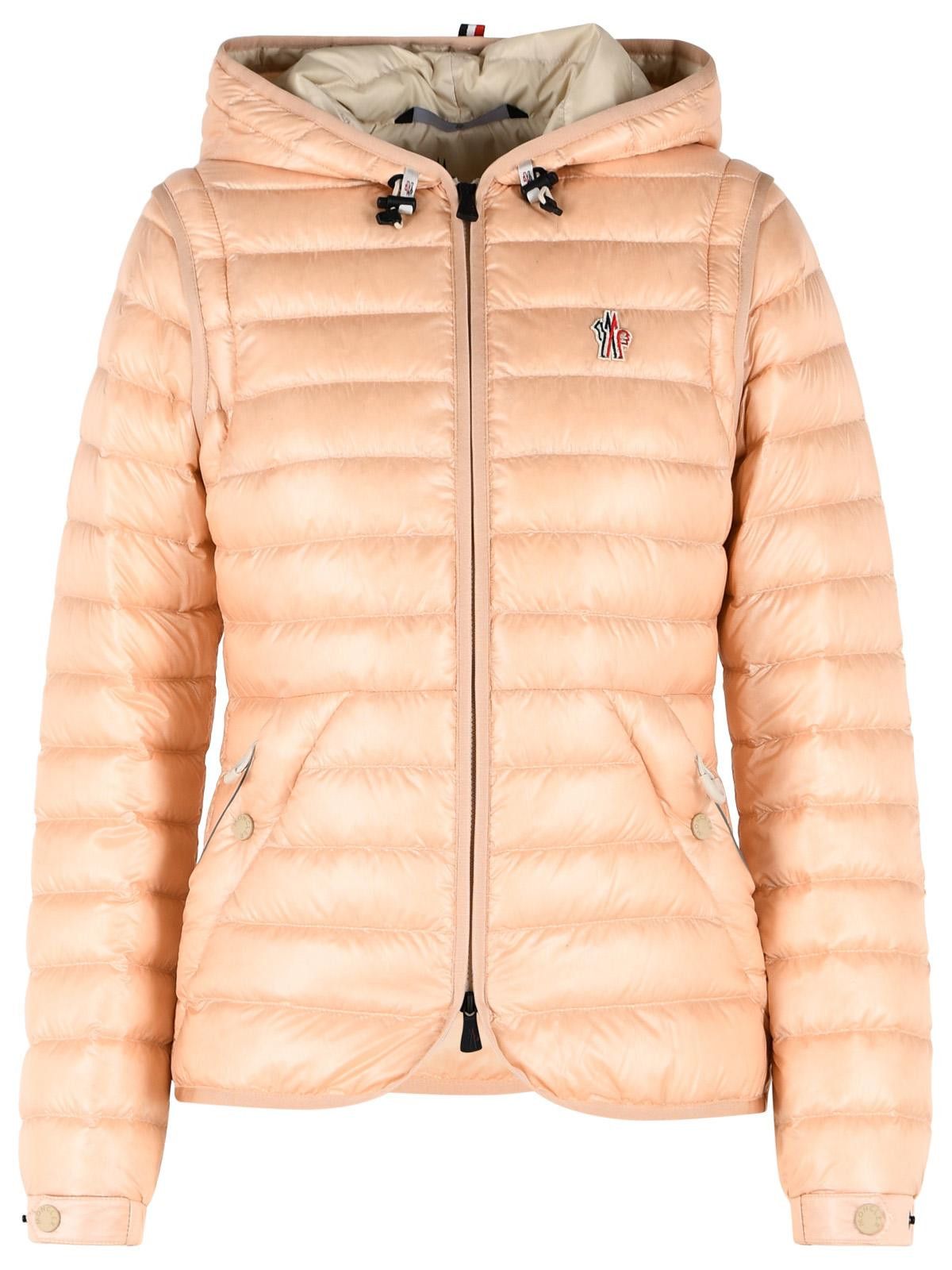 Moncler Grenoble MONCLER GRENOBLE Light Pink 2-In-1 'Karura' Hooded Down Jacket Size L / US 10 / IT 46 - 1 Thumbnail