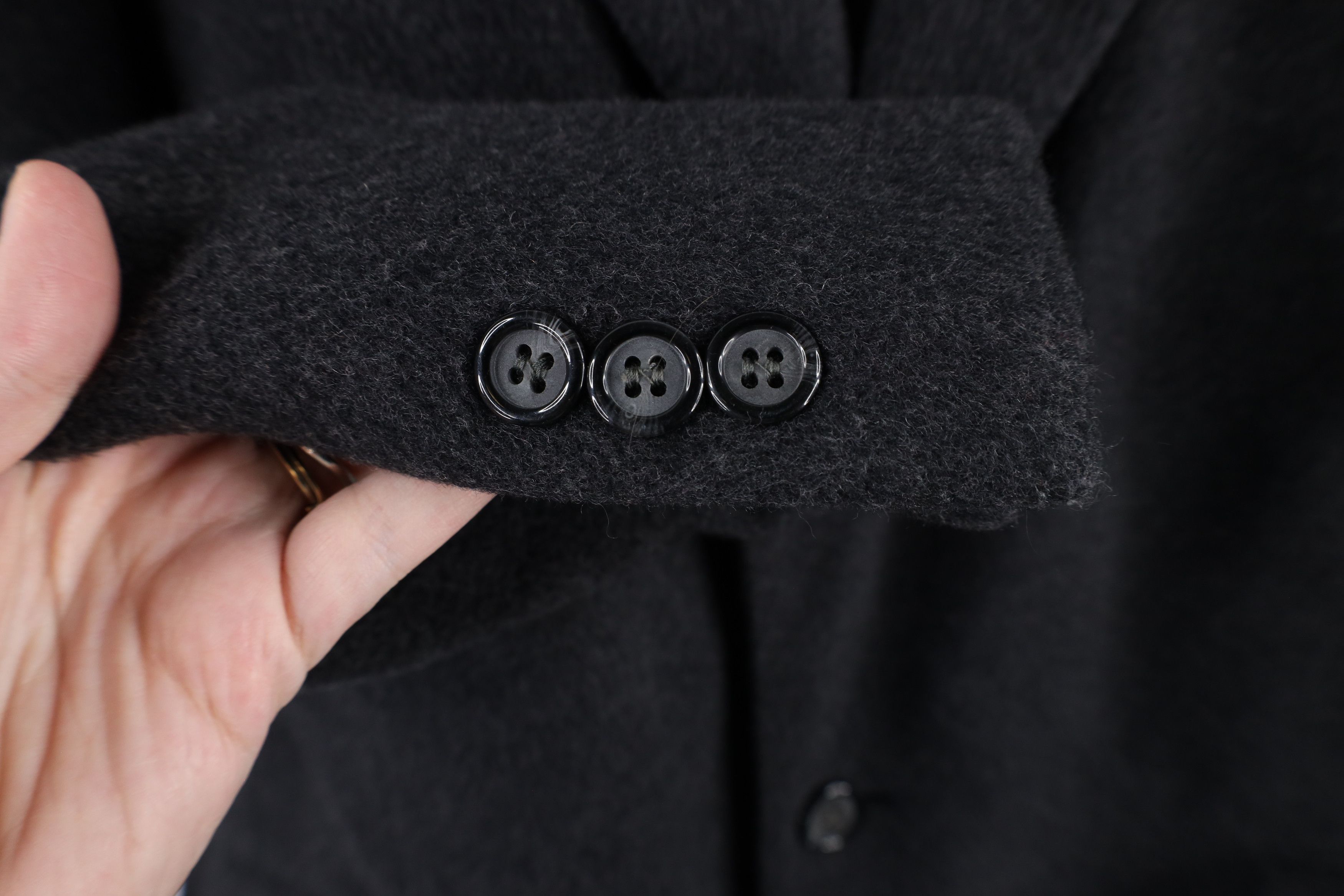 Diane von Furstenberg × Vintage Vintage 90s Egon Von Furstenberg Cashmere Wool Overcoat Gray Size US XL / EU 56 / 4 - 8 Thumbnail