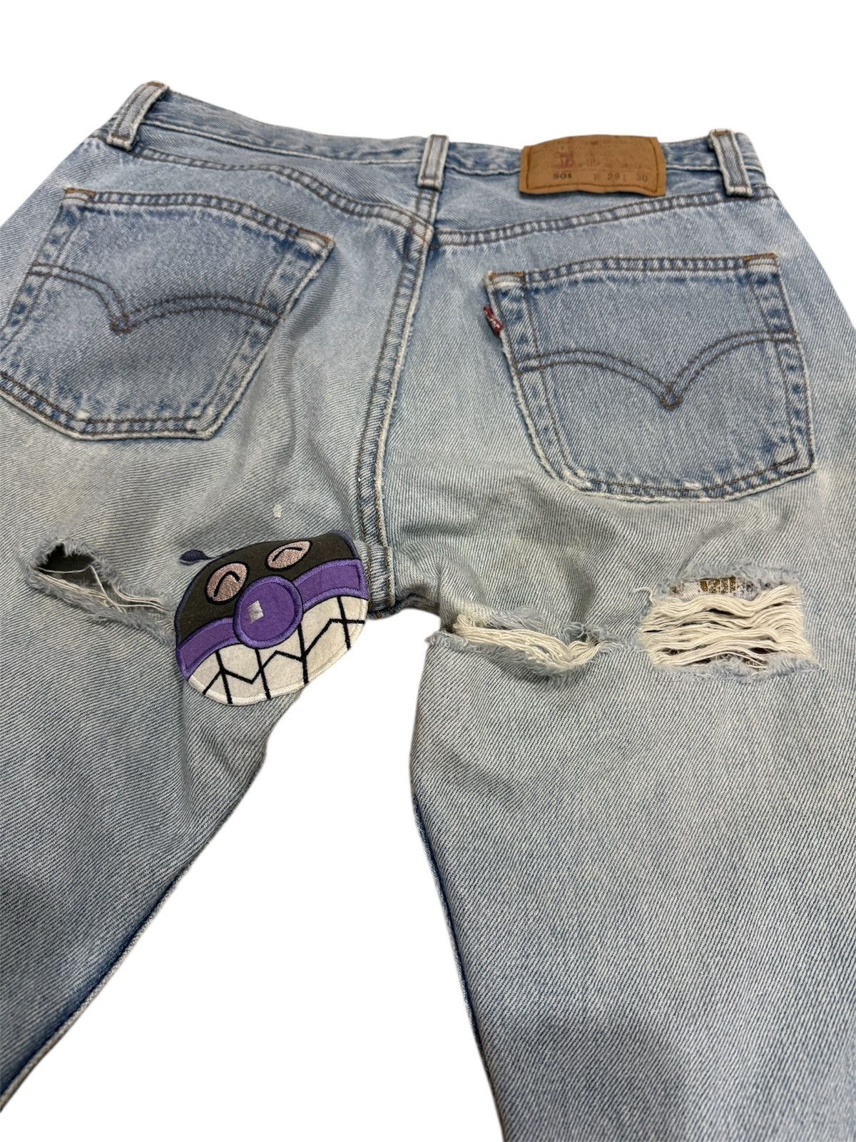 Levi's VINTAGE 90s LEVI’S 501 DISTRESSED JEANS Size 29" - 7 Thumbnail