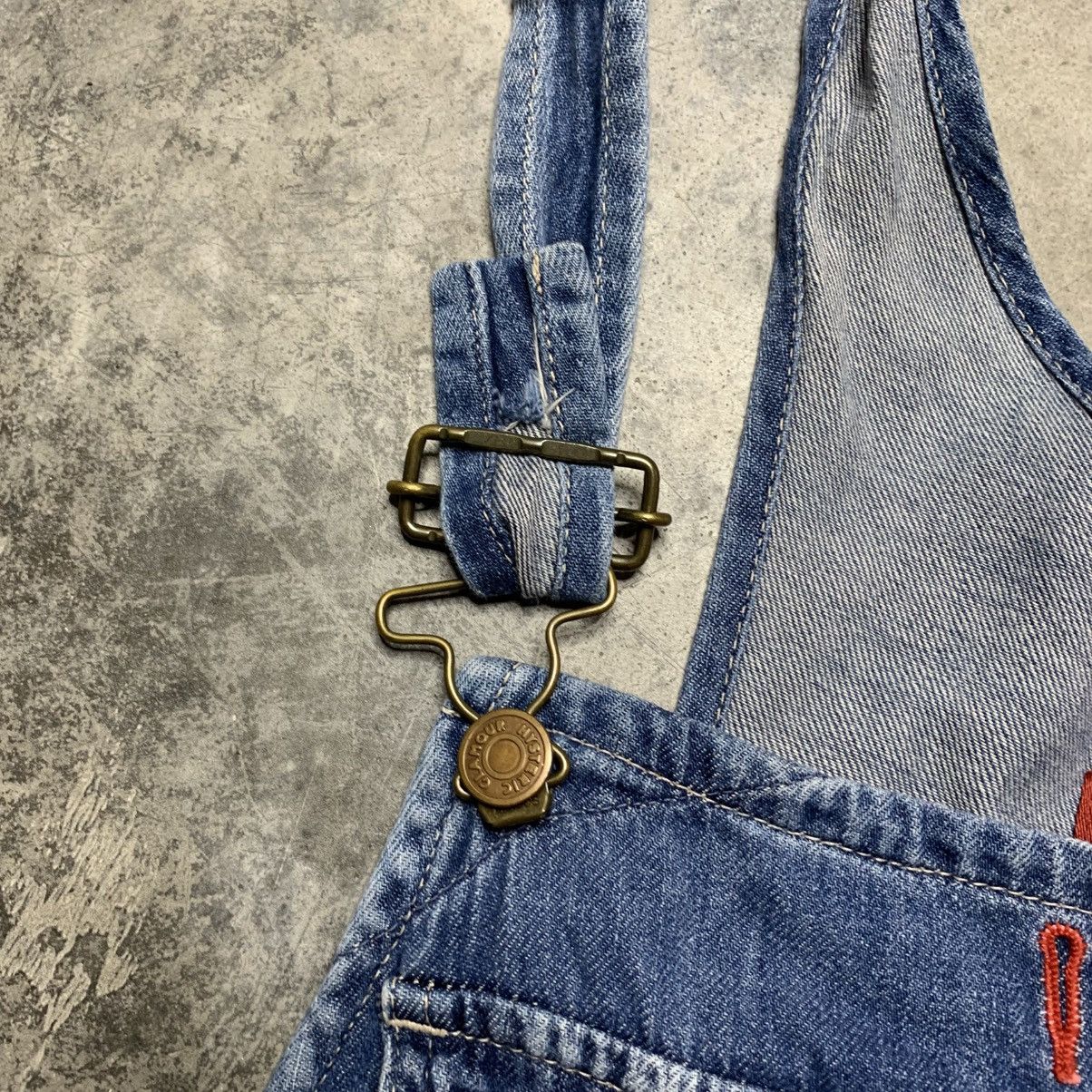 Hysteric Glamour × Japanese Brand Vintage Hysteric Glamour Overalls Multi Printed Logo Denim Size US 33 - 5 Thumbnail