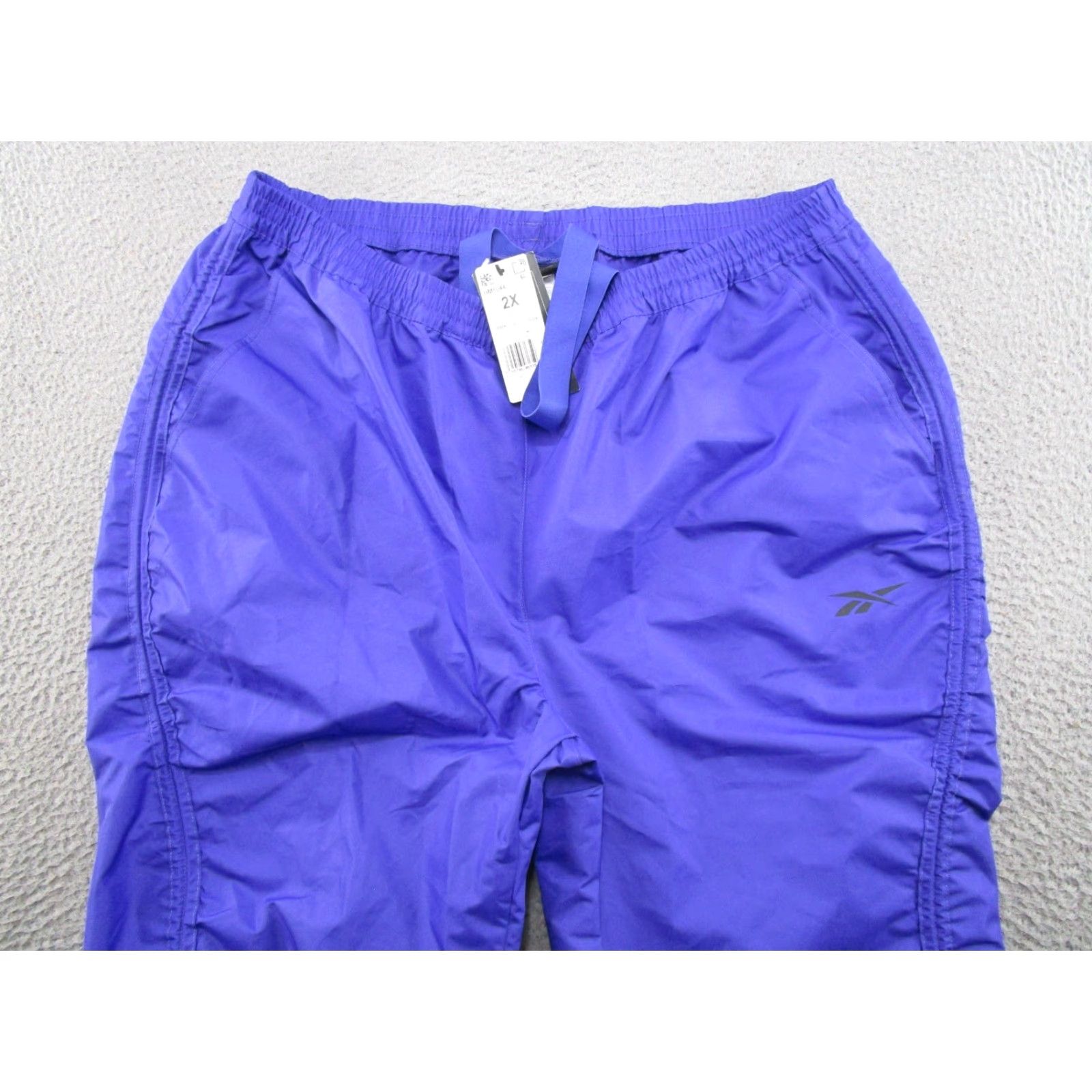 Reebok Reebok Jogger Pants Women's 2XL Plus Size Ruched-Leg Pull-On Woven New Purple Polyester Size 40" / US 18 - 2 Thumbnail