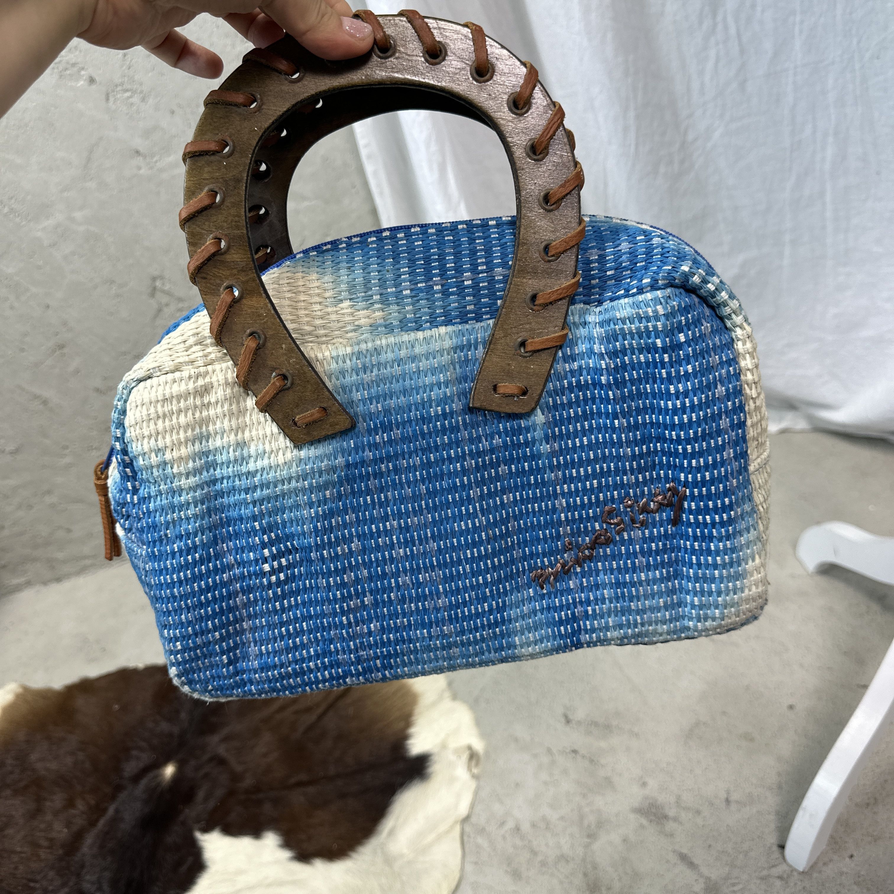 Miss Sixty Vintage Beach Summer Vibes Braided Miss Sixty Hand Bag Y2K Size ONE SIZE - 2 Thumbnail
