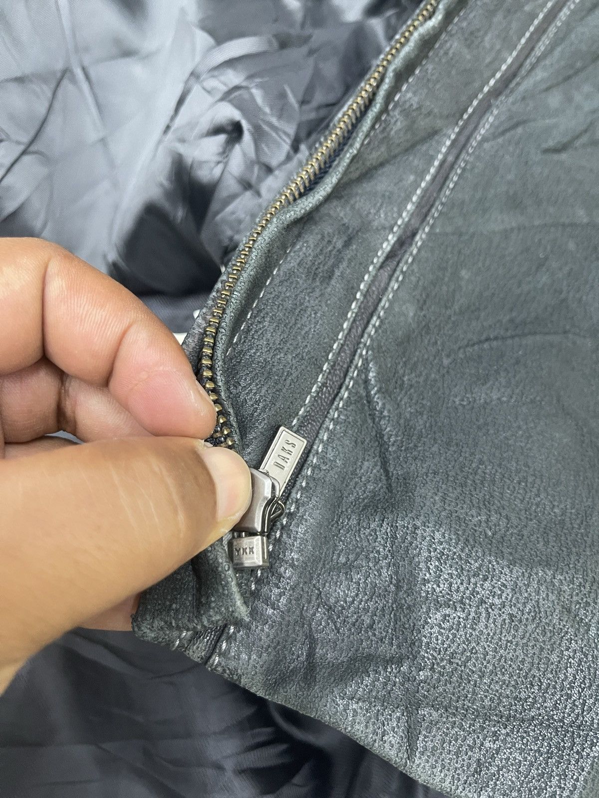 DAKS × Vintage STEALS💥DAKS GOLF RABBIT SHEARLING LEATHER JACKET Size US L / EU 52-54 / 3 - 15 Thumbnail