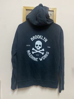 brooklyn machine works green hoodie