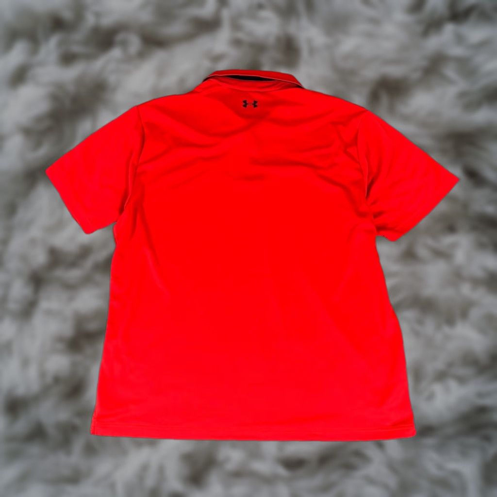 Under Armour Under Armour Polo Shirt Men 2XL Red Heatgear Golf Short Sleeve Polo ESPN? - (Wait) Size US XXL / EU 58 / 5 - 1 Thumbnail