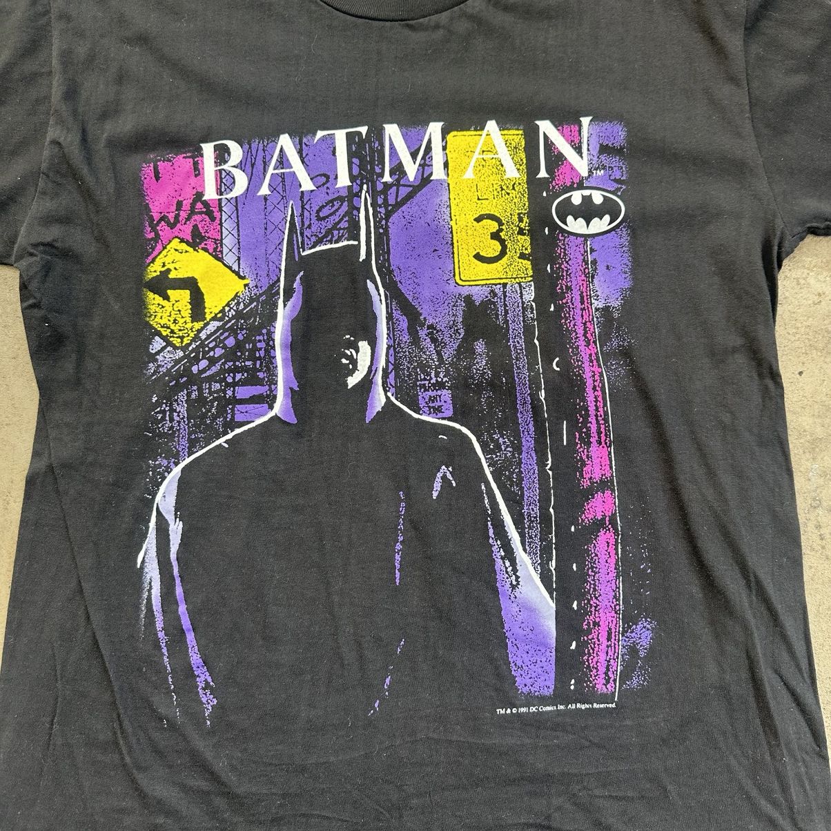 DC Comics Vintage 1996 Batman Forever Logo T-shirt Faded Size US M / EU 48-50 / 2 - 6 Thumbnail
