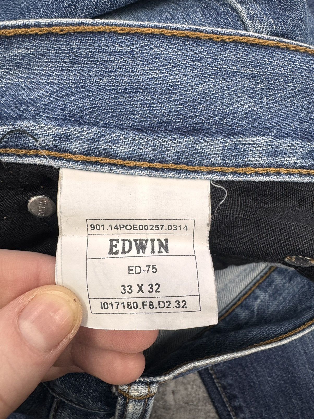 Edwin EDWIN ED-75 Denim Jeans Pants Blue Size 33 Size US 33 - 11 Thumbnail