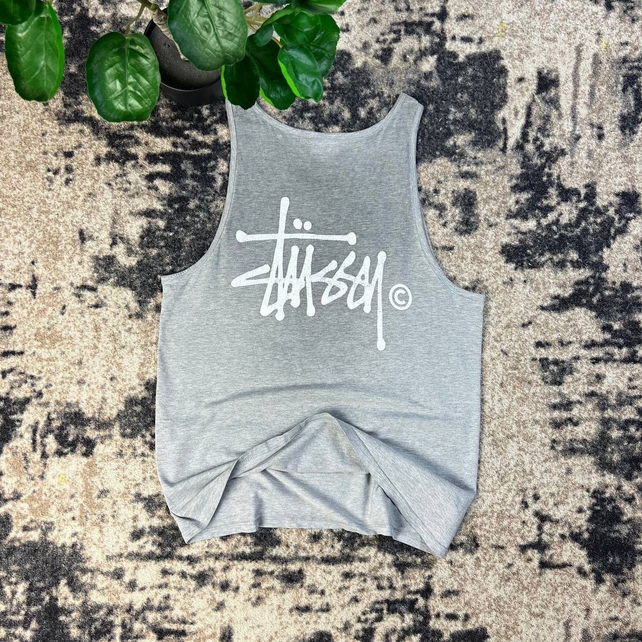 Stussy Stussy Big Logo Vintage Y2K Distressed Tank Top Size US L / EU 52-54 / 3 - 1 Thumbnail