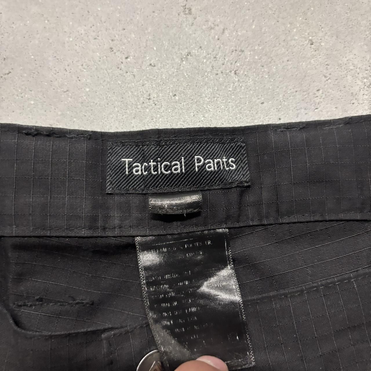 Japanese Brand × Vintage Crazy Vintage Y2K/2000s Black Streetwear Workwear Skater Cargo Pants! Size US 38 / EU 54 - 7 Thumbnail