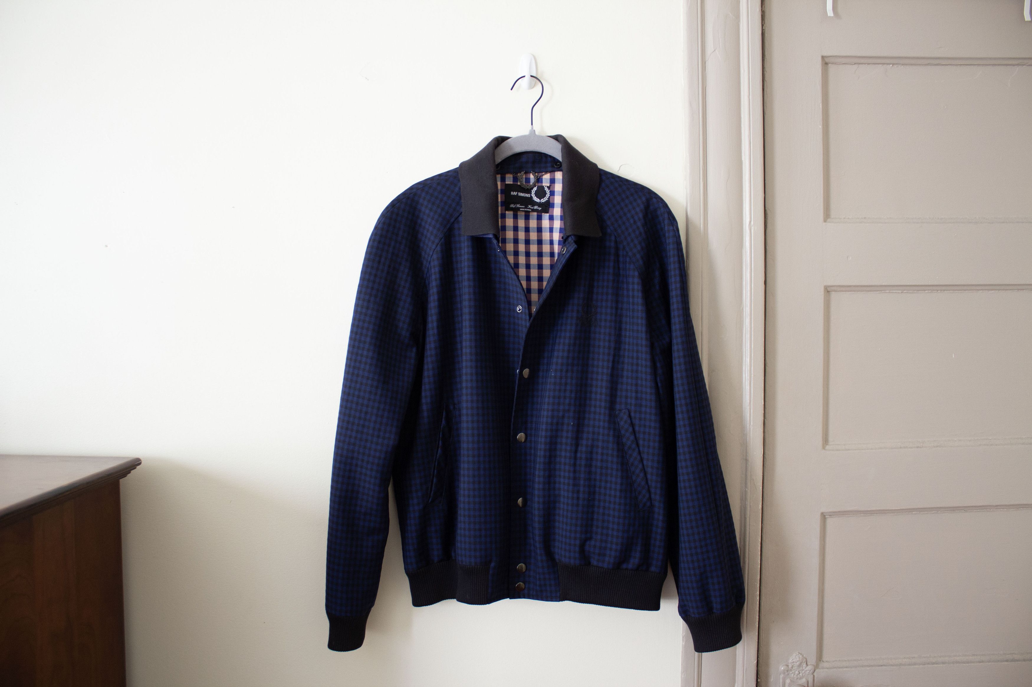 Fred Perry × Raf Simons Fred Perry x Raf Simons Check Bomber Jacket Size US XXS / EU 40 - 3 Thumbnail